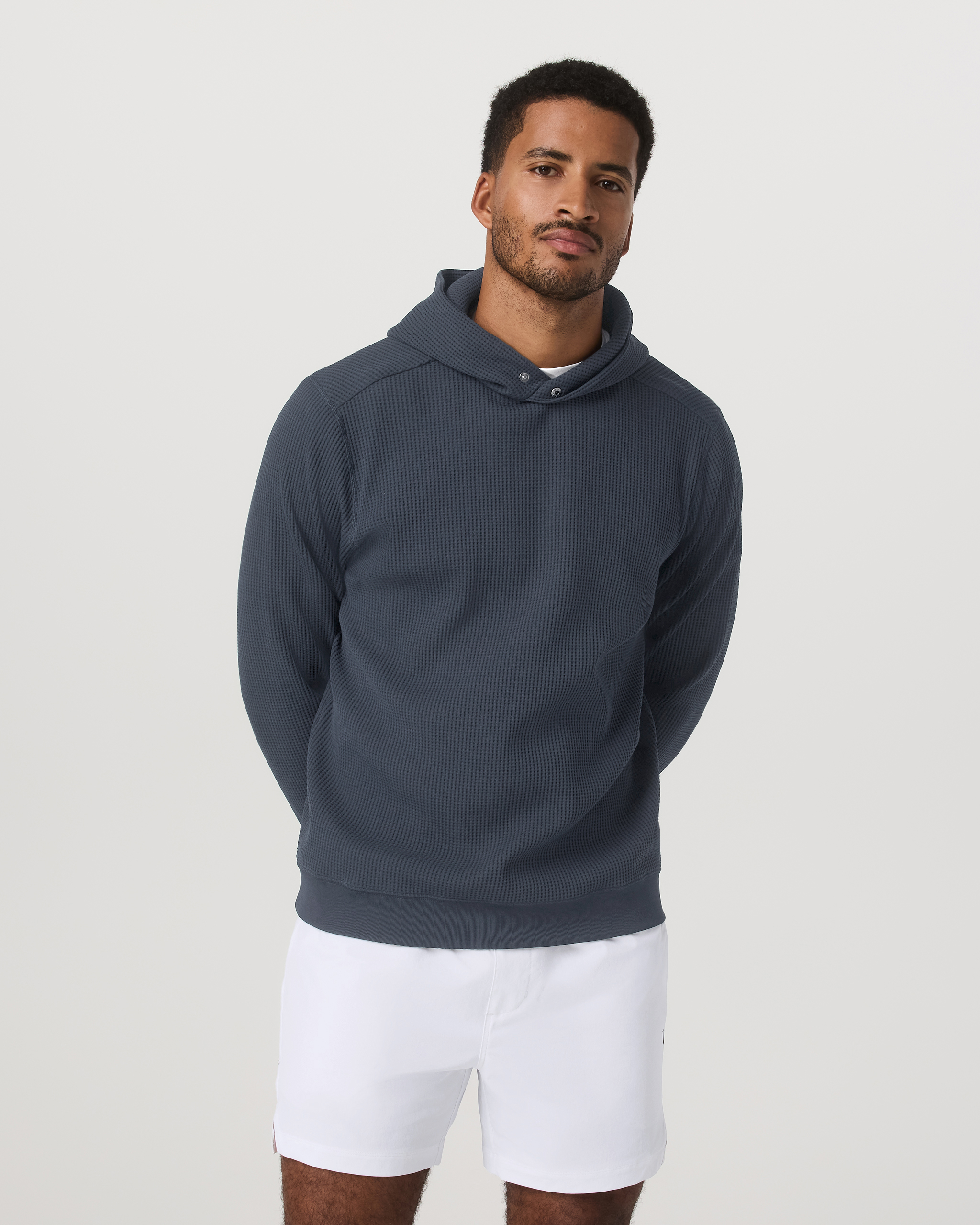 Tech Waffle Pullover Hoodie | Ink - Image 4