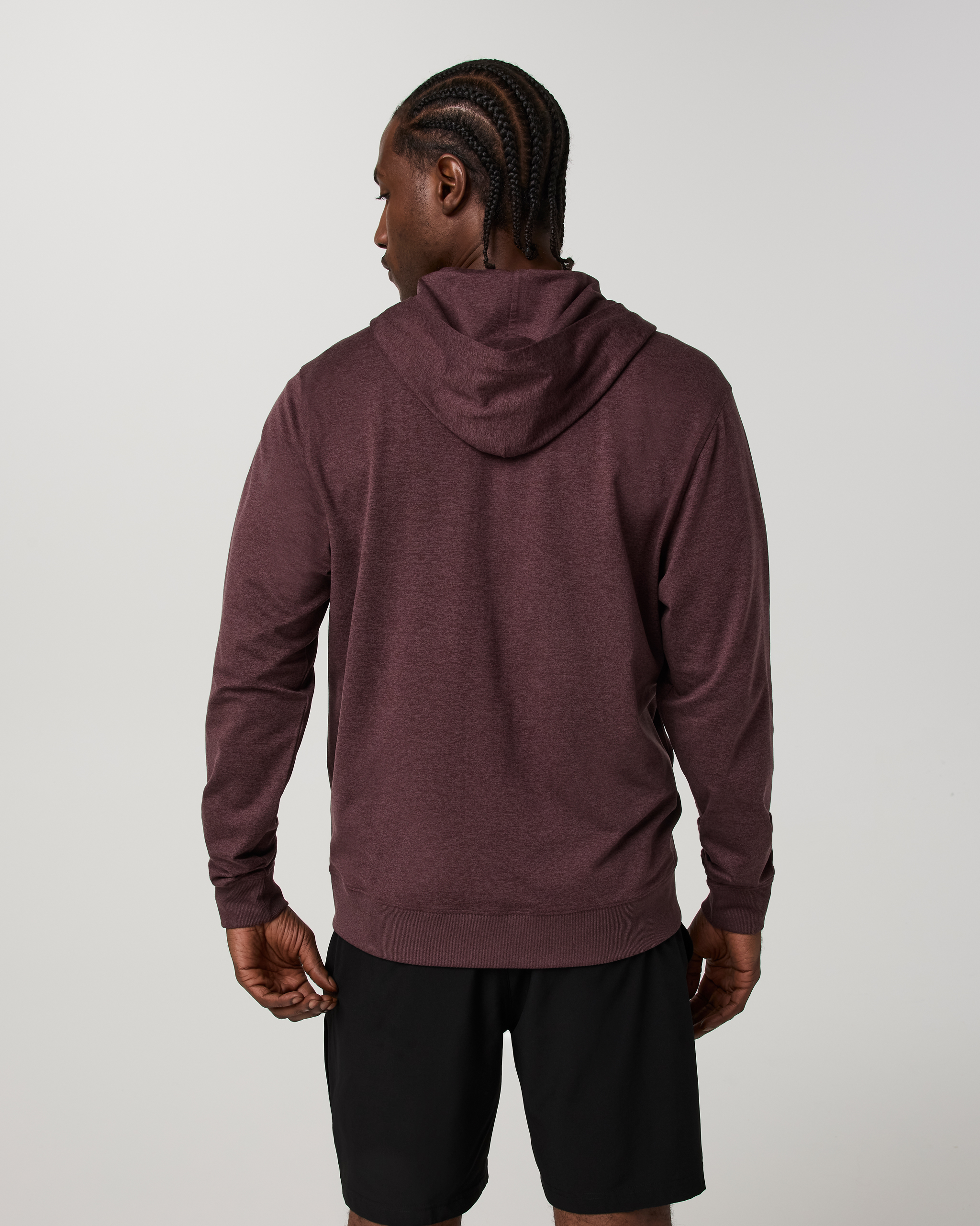 Ponto Full Zip Hoodie | Boysenberry Heather - Image 4