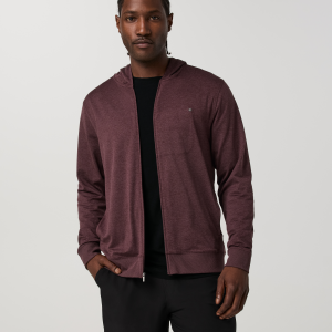 Ponto Full Zip Hoodie | Boysenberry Heather