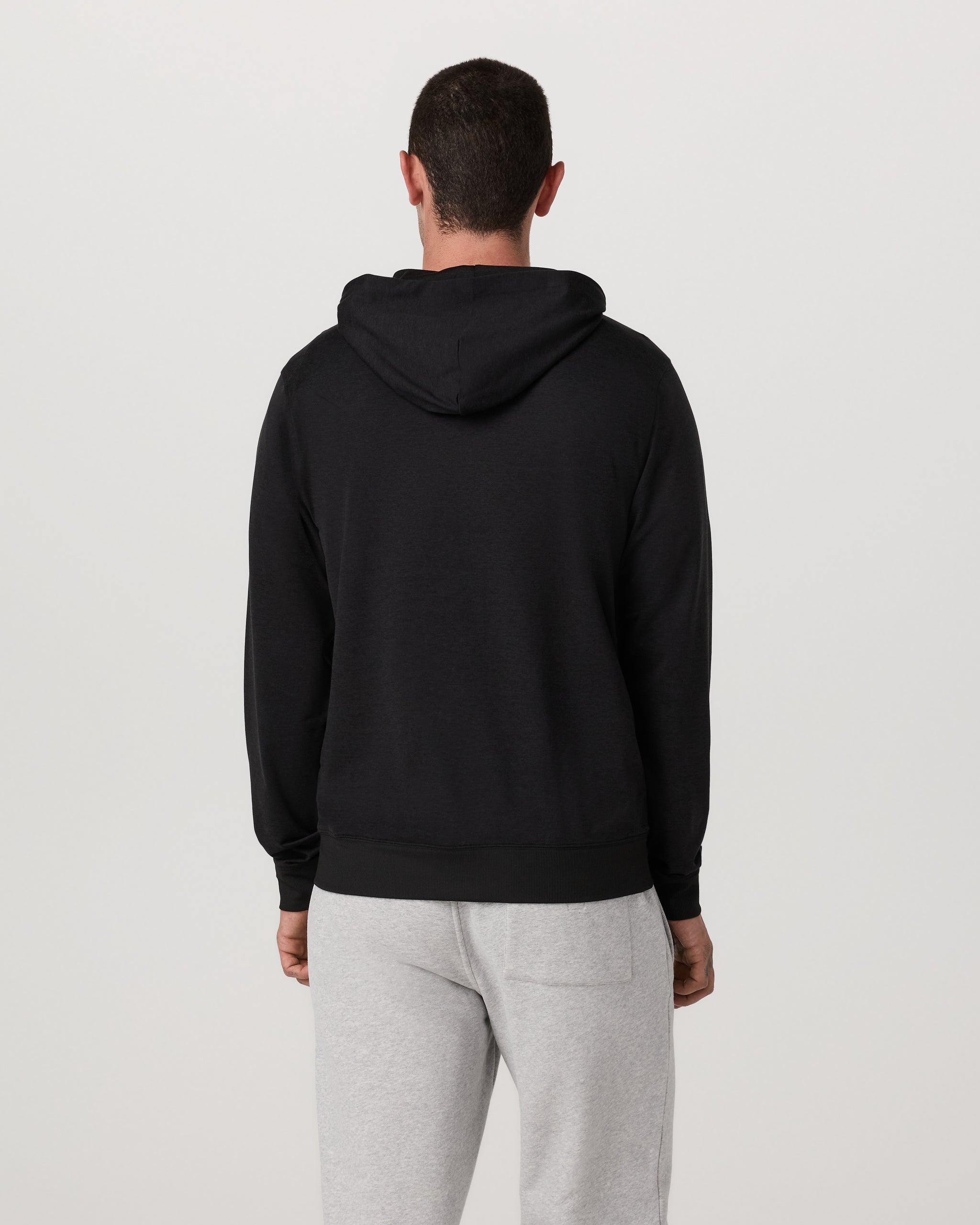 Ponto Full Zip Hoodie | Black Heather - Image 3