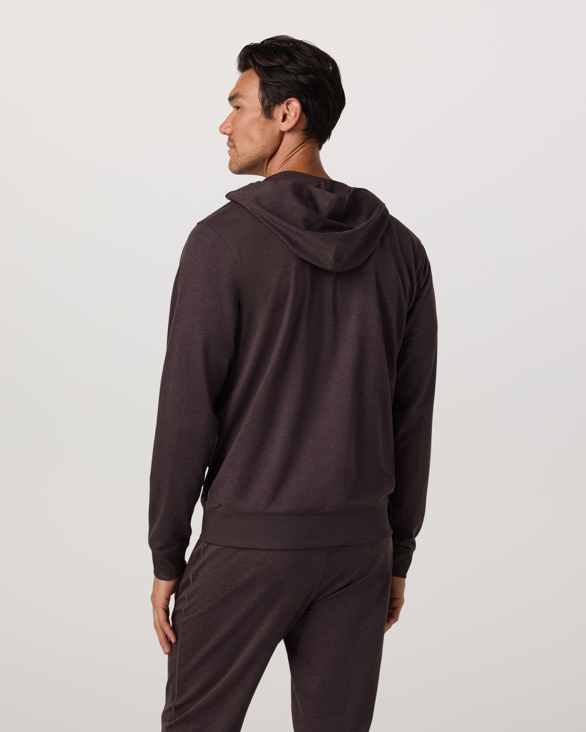 Ponto Full Zip Hoodie | Sangria Heather - Image 3