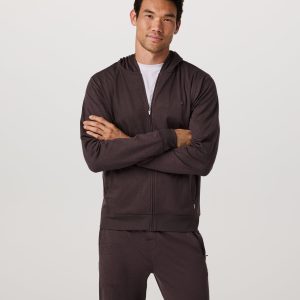 Ponto Full Zip Hoodie | Sangria Heather