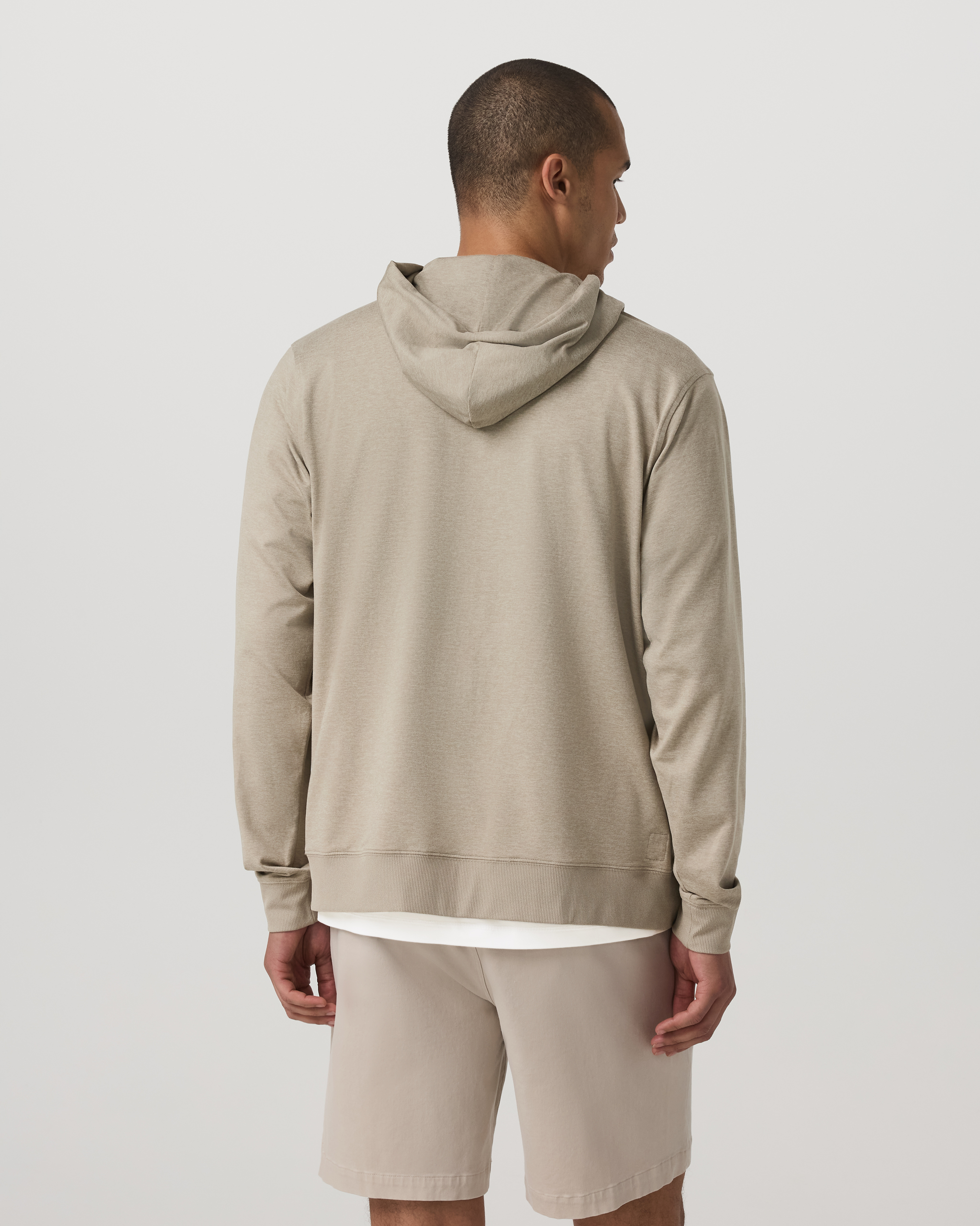 Ponto Full Zip Hoodie | Truffle Heather - Image 4
