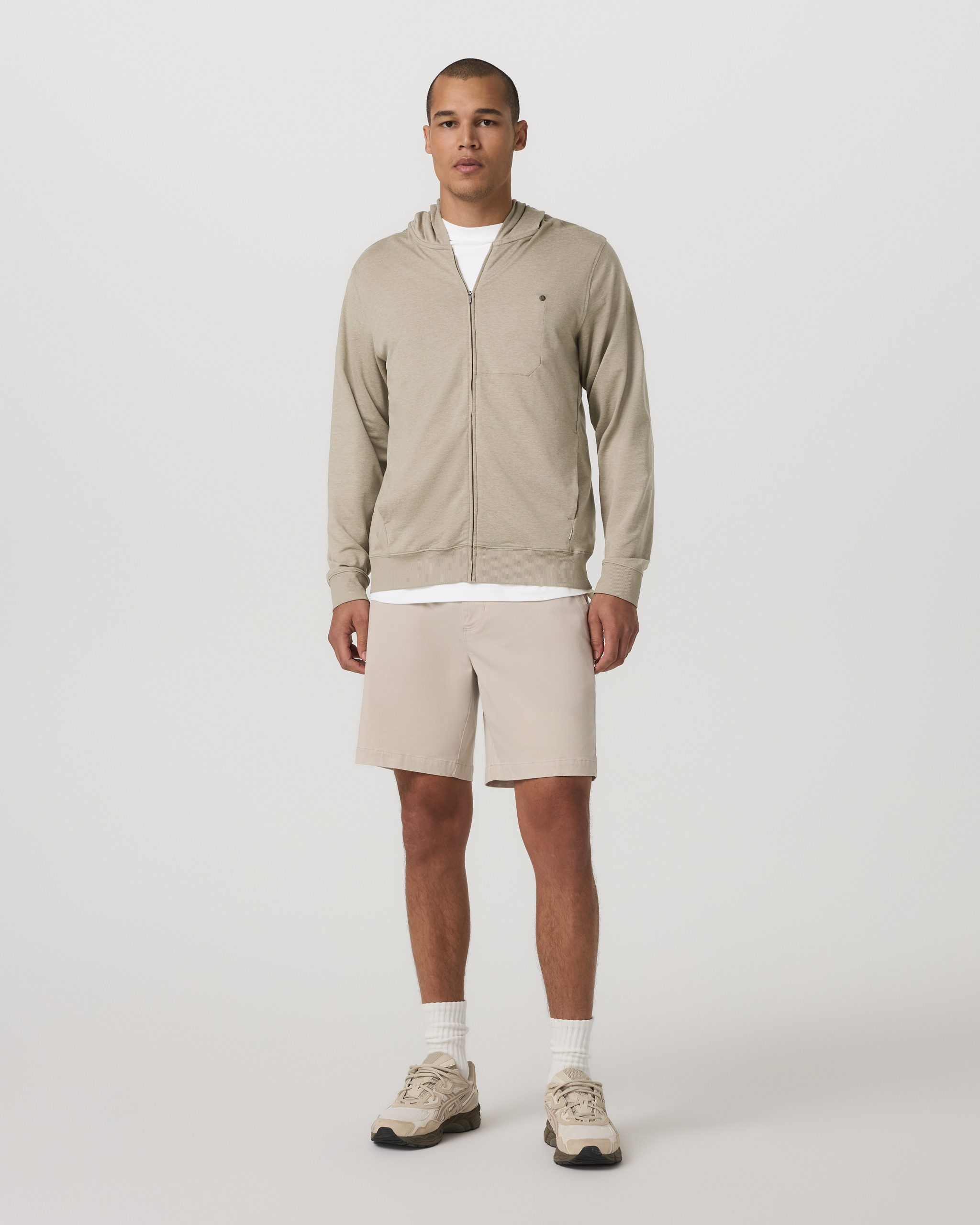 Ponto Full Zip Hoodie | Truffle Heather - Image 5