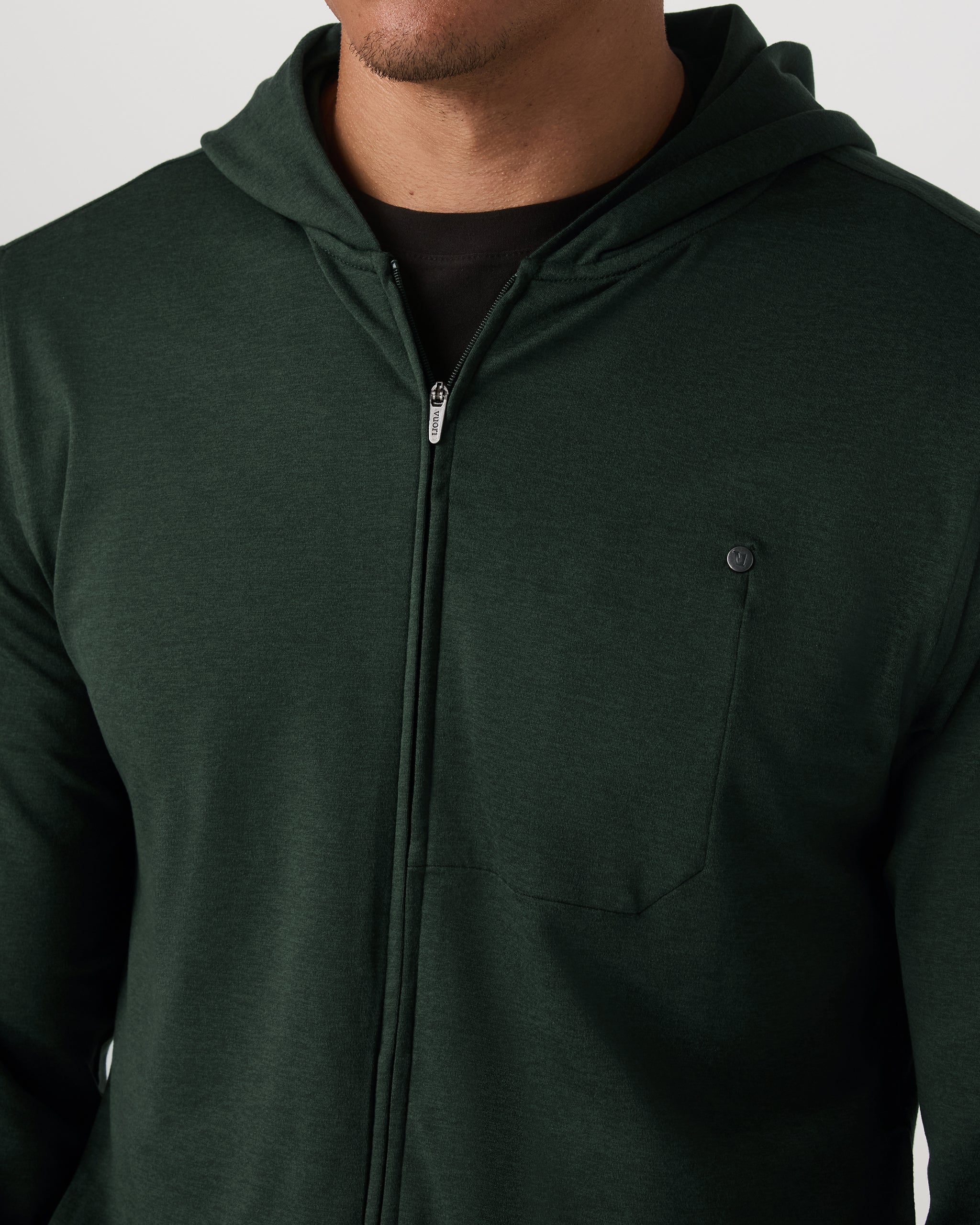 Ponto Full Zip Hoodie | Spruce Heather - Image 2