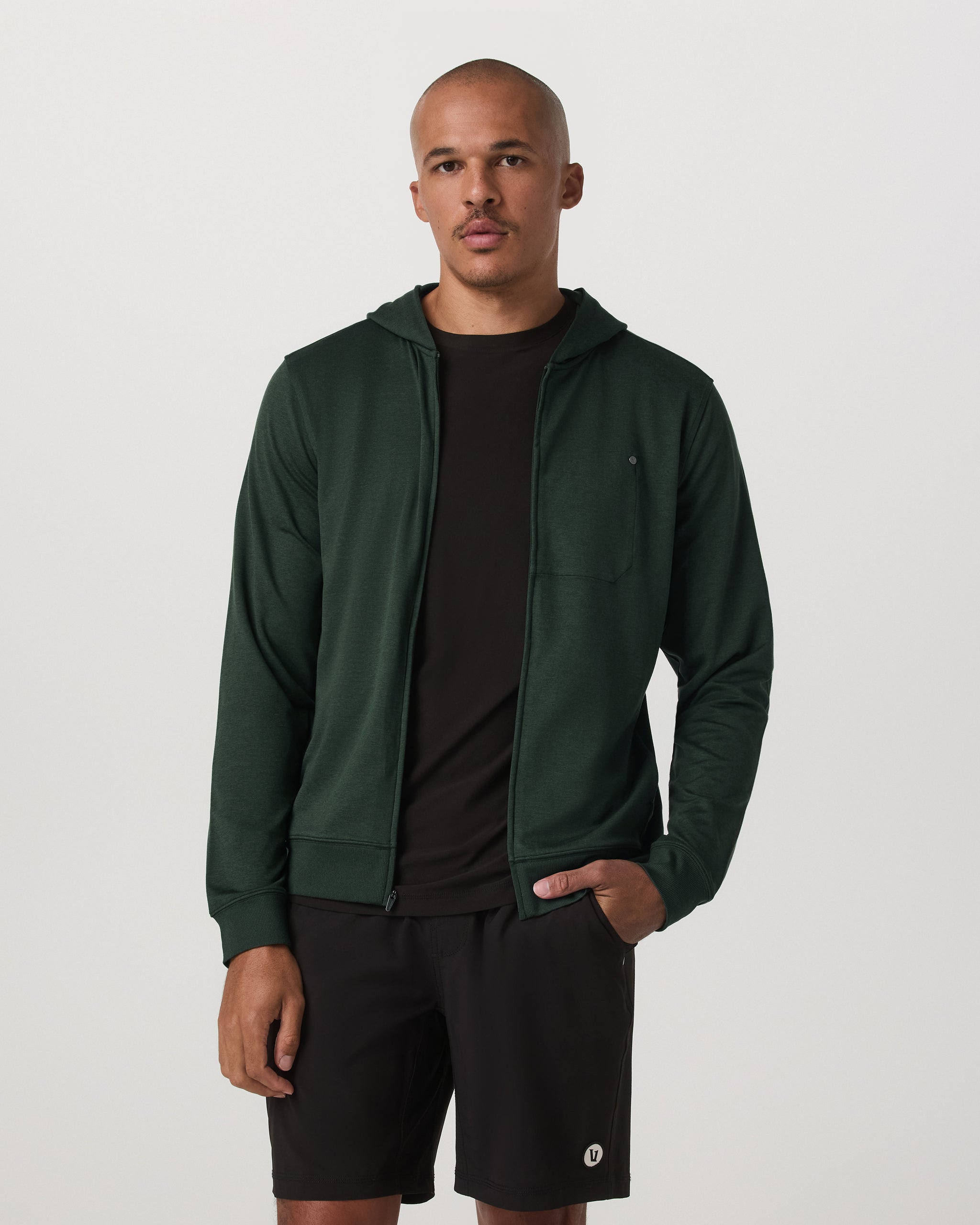 Ponto Full Zip Hoodie | Spruce Heather - Image 5