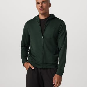 Ponto Full Zip Hoodie | Spruce Heather