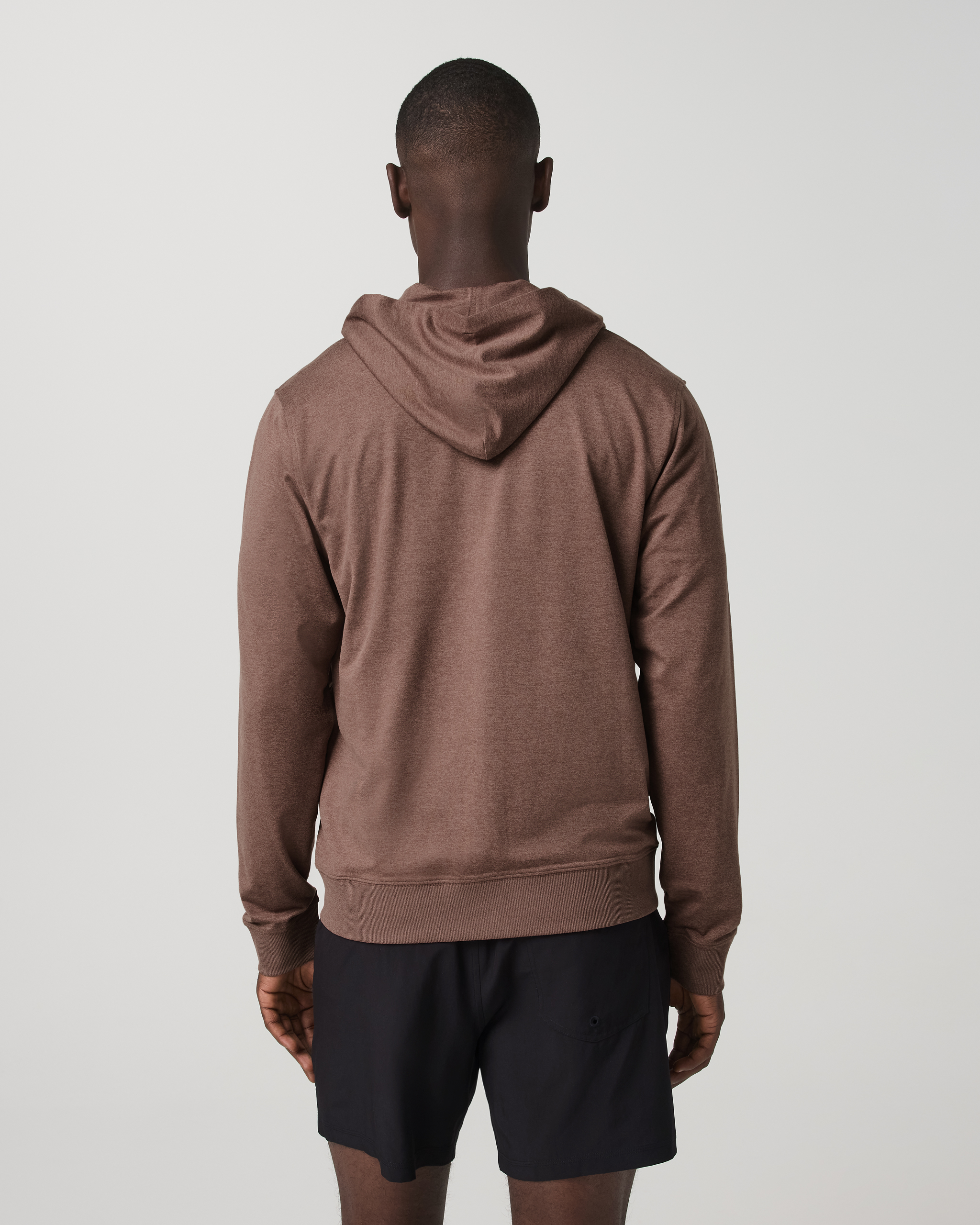 Ponto Full Zip Hoodie | Sable Heather - Image 3