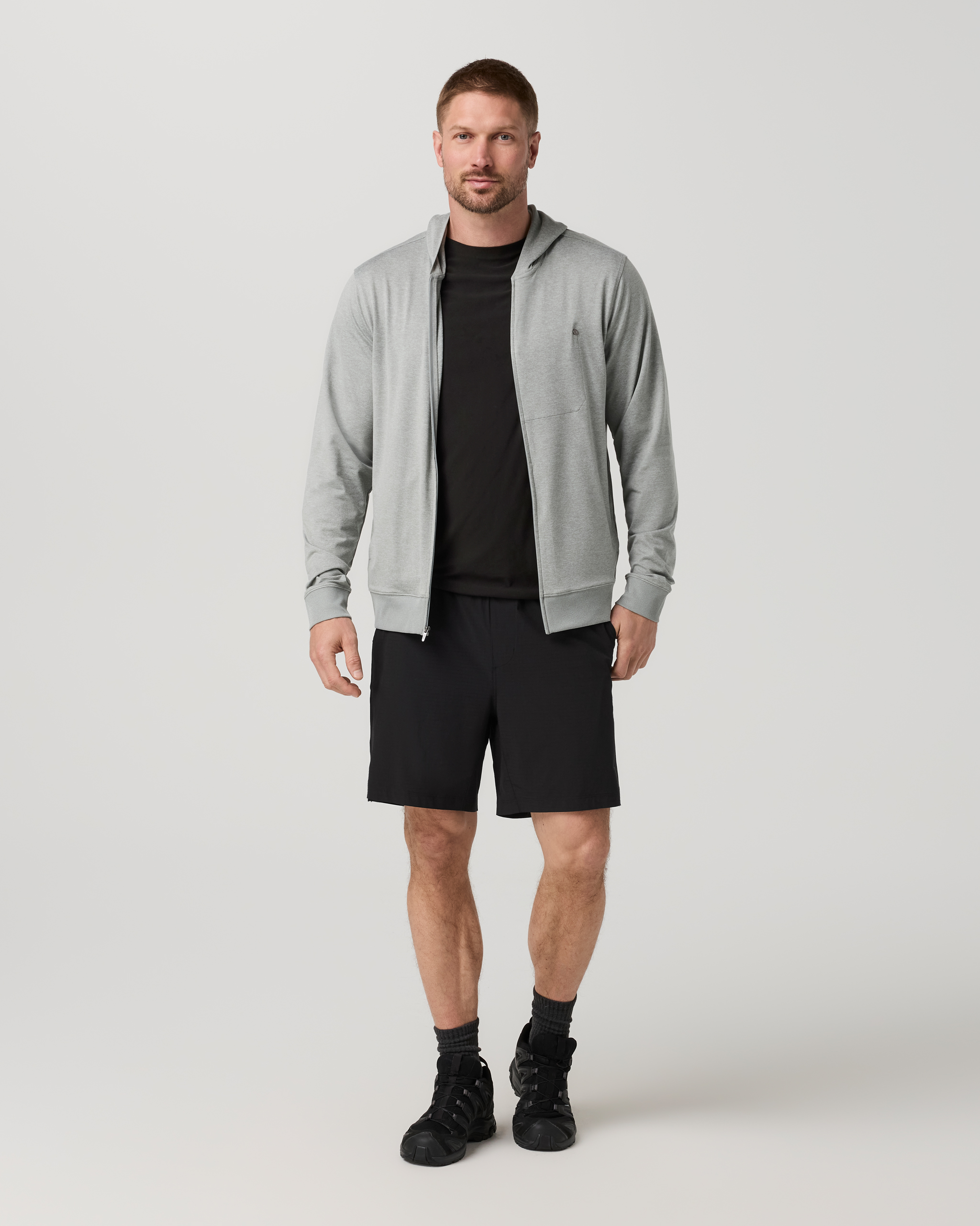 Ponto Full Zip Hoodie | Slate Rock Heather - Image 5