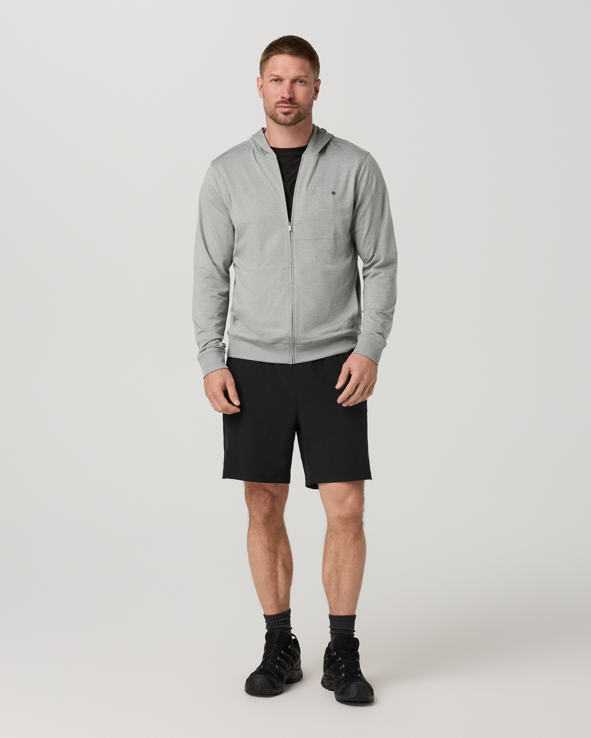 Ponto Full Zip Hoodie | Slate Rock Heather - Image 4