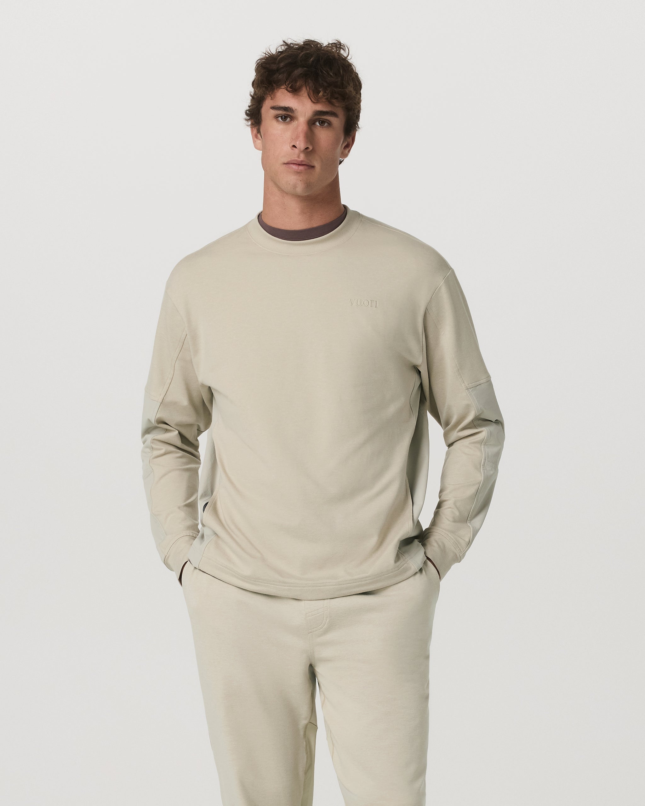 Coronado Mixed Media Crew | Limestone Heather - Image 2