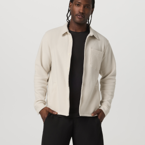 Beach Fleece Shirt Jacket | Bone Heather