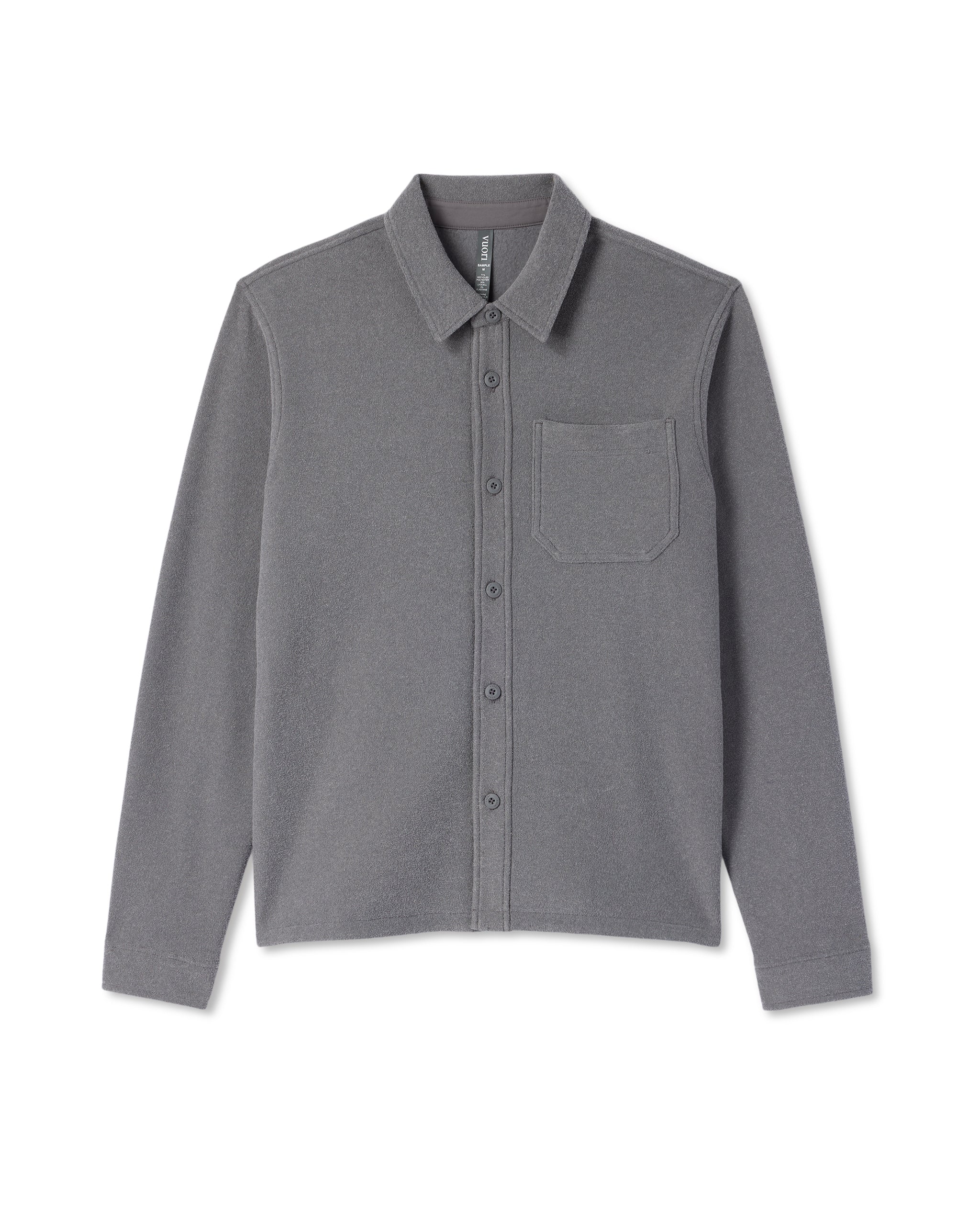 Beach Fleece Shirt Jacket | Pinecone Heather - Image 6