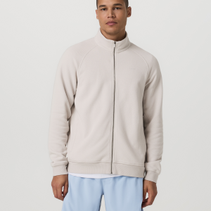 Pique Fleece Track Jacket | Grey Mist