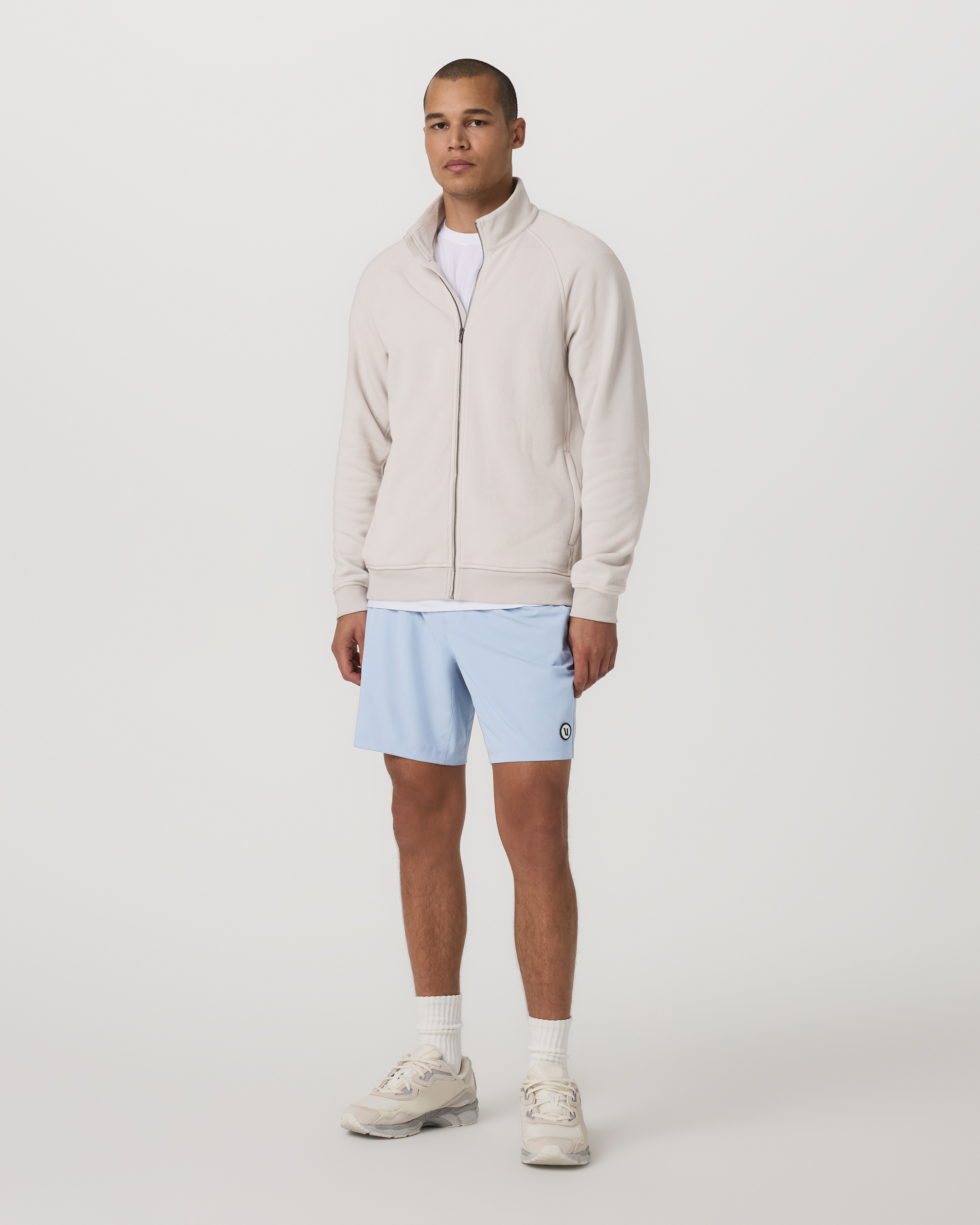 Pique Fleece Track Jacket | Grey Mist - Image 4