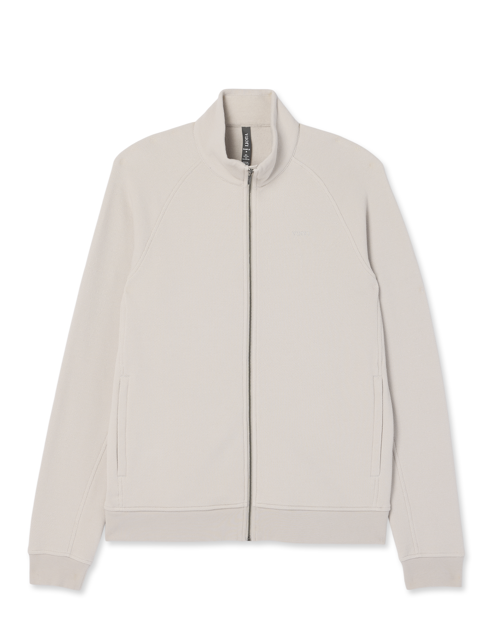 Pique Fleece Track Jacket | Grey Mist - Image 6