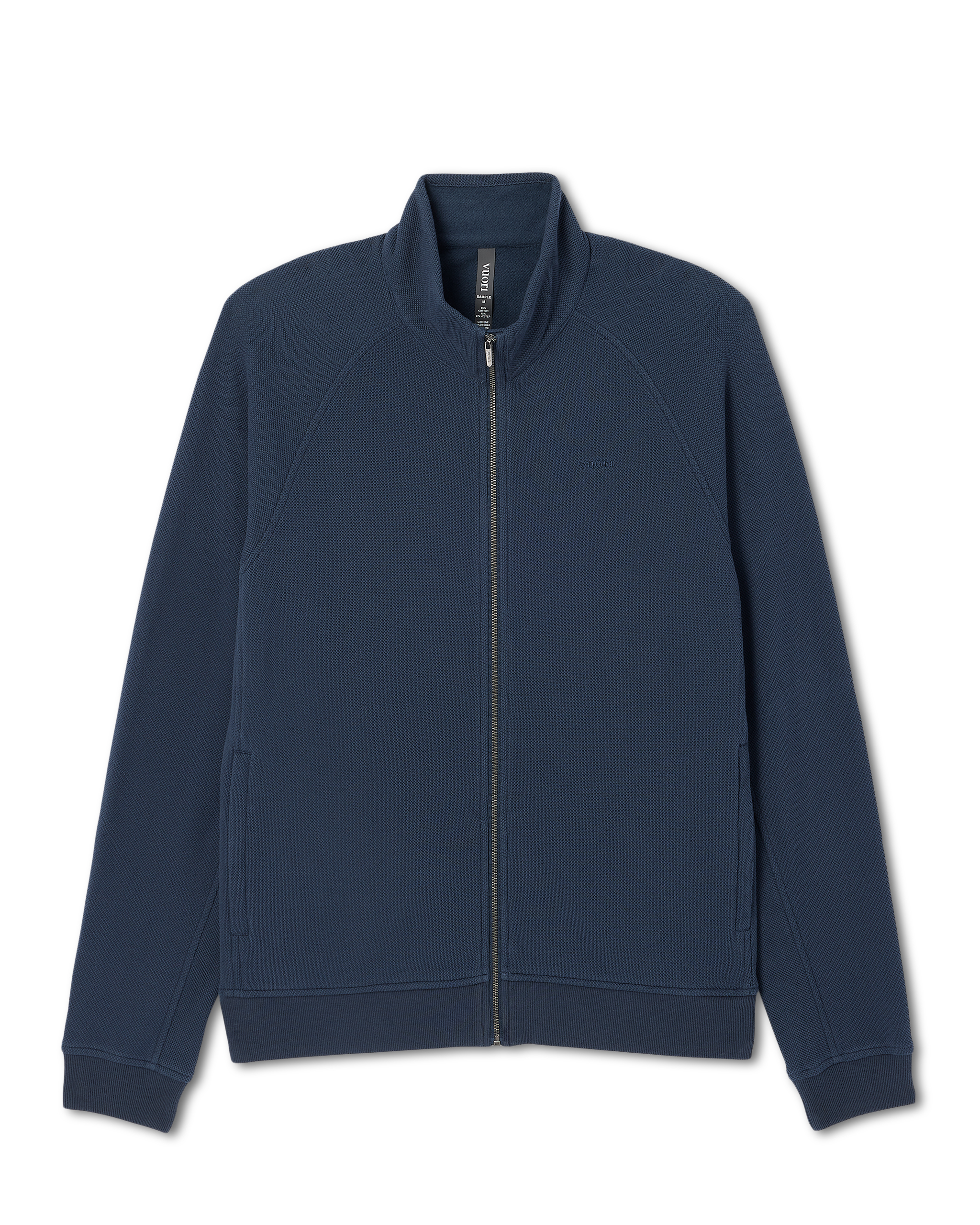 Pique Fleece Track Jacket | Ocean Blue - Image 6