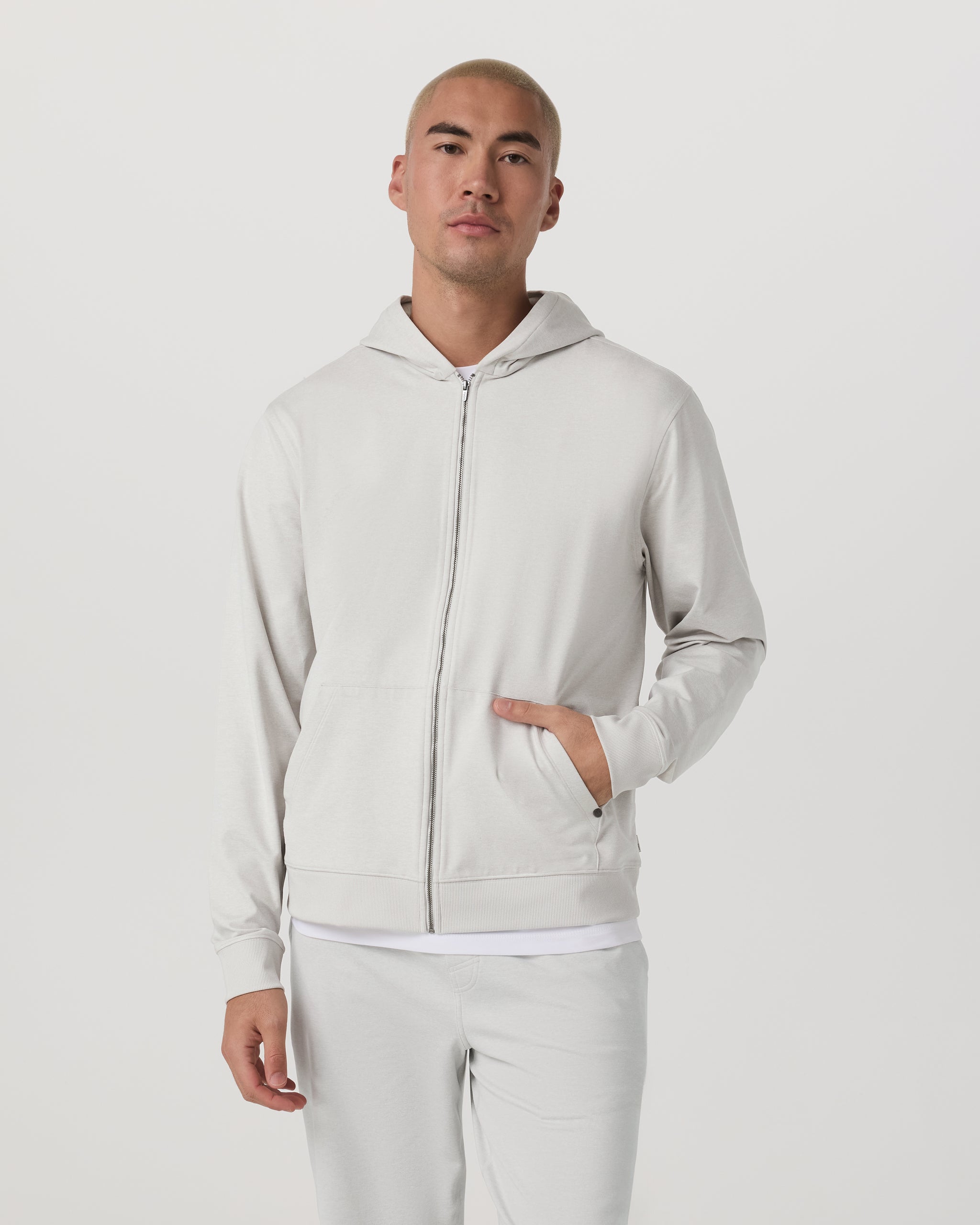 Coronado Full Zip Hoodie 2.0 | Salt Heather