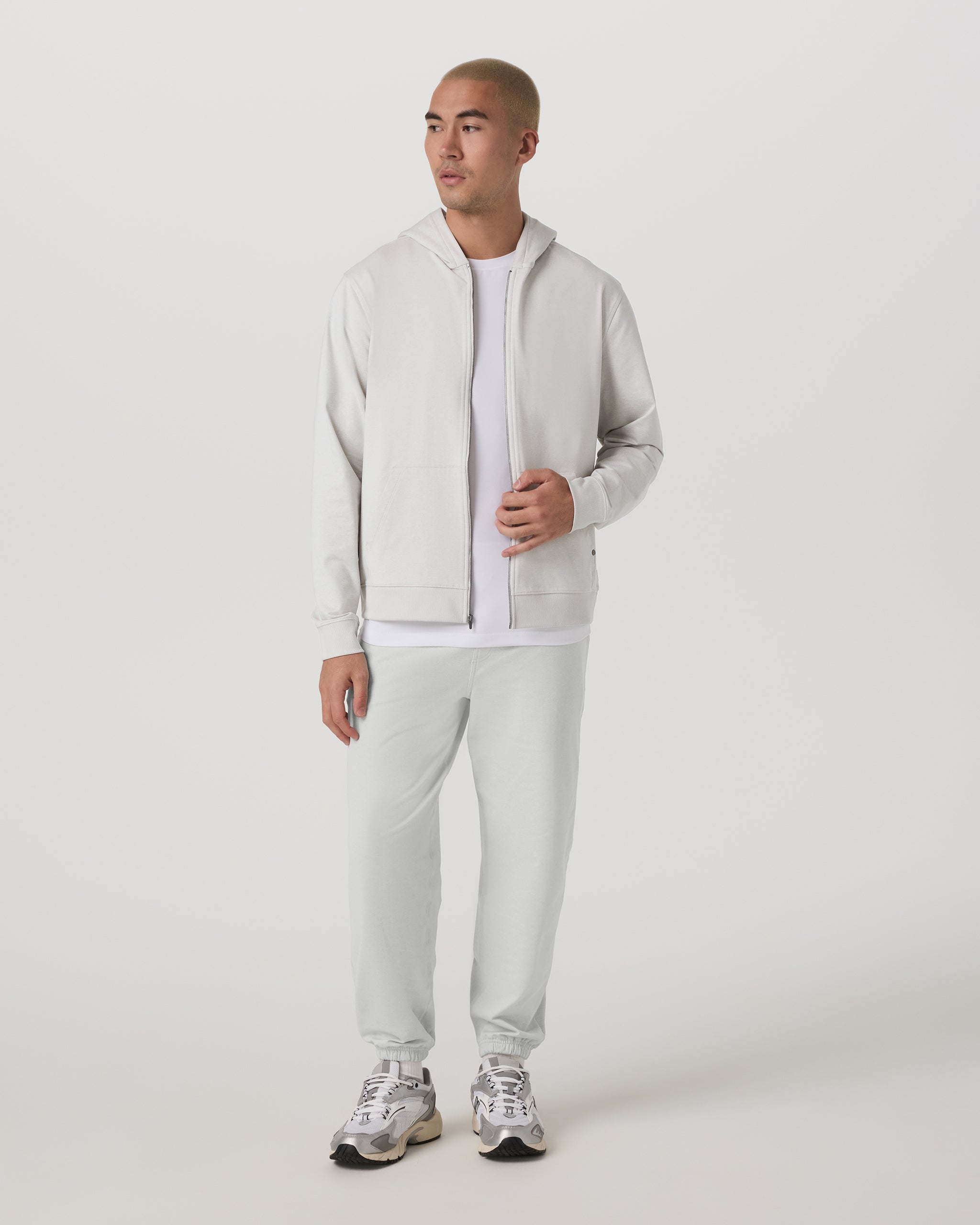 Coronado Full Zip Hoodie 2.0 | Salt Heather - Image 4