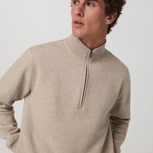 Seaside Half Zip | Acorn Heather