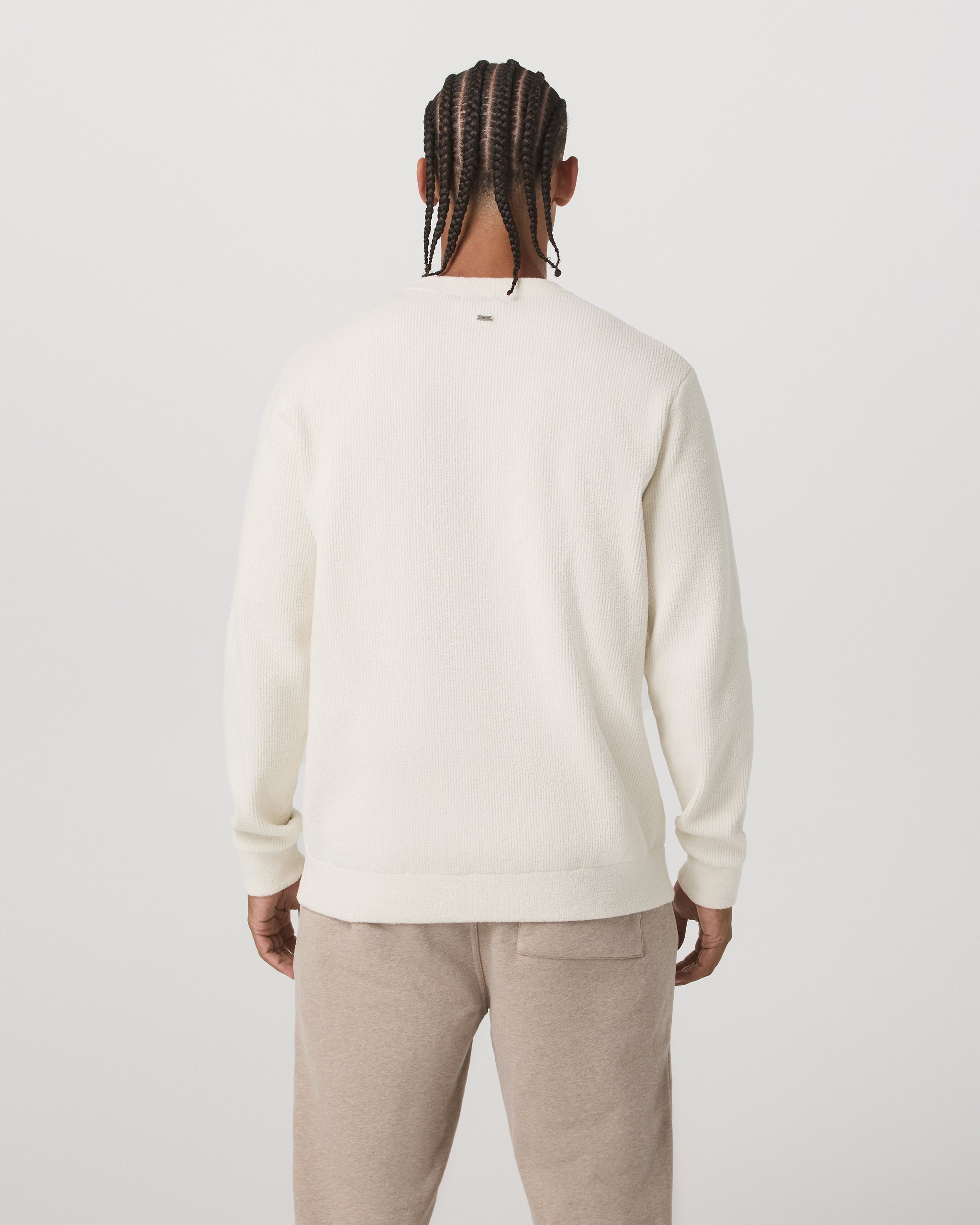 Midweight Rib Sweater | Ivory - Image 3