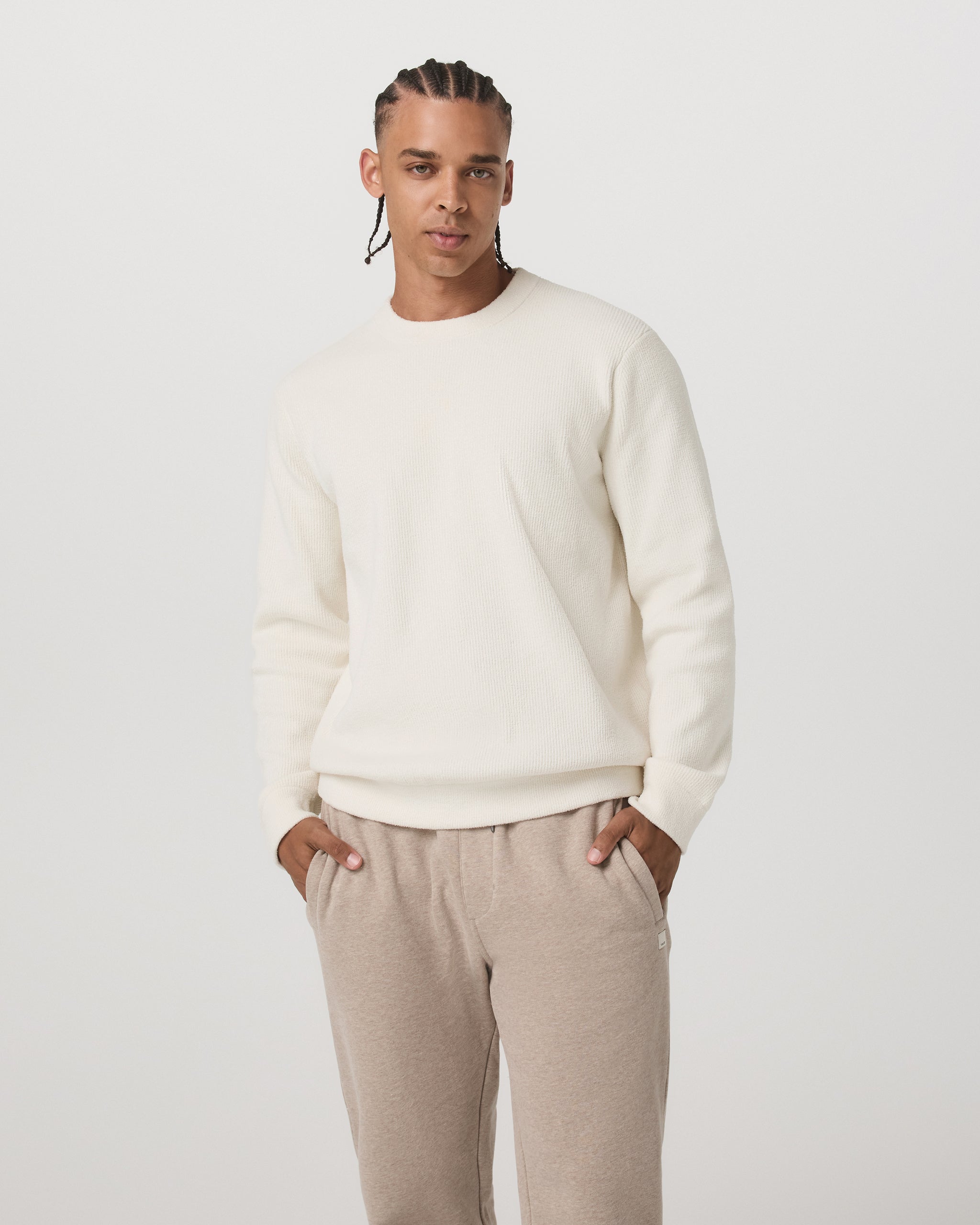 Midweight Rib Sweater | Ivory - Image 2