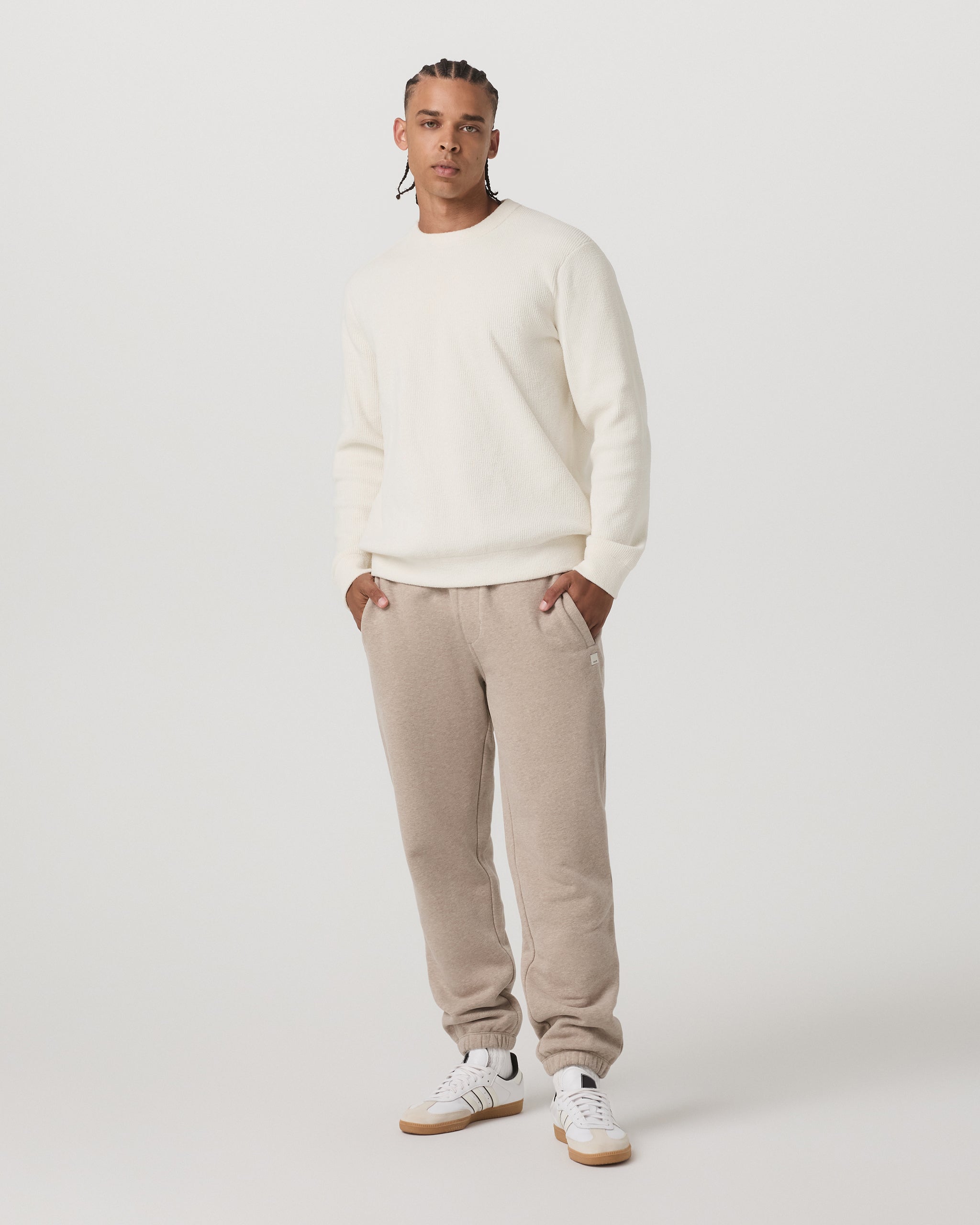Midweight Rib Sweater | Ivory - Image 4