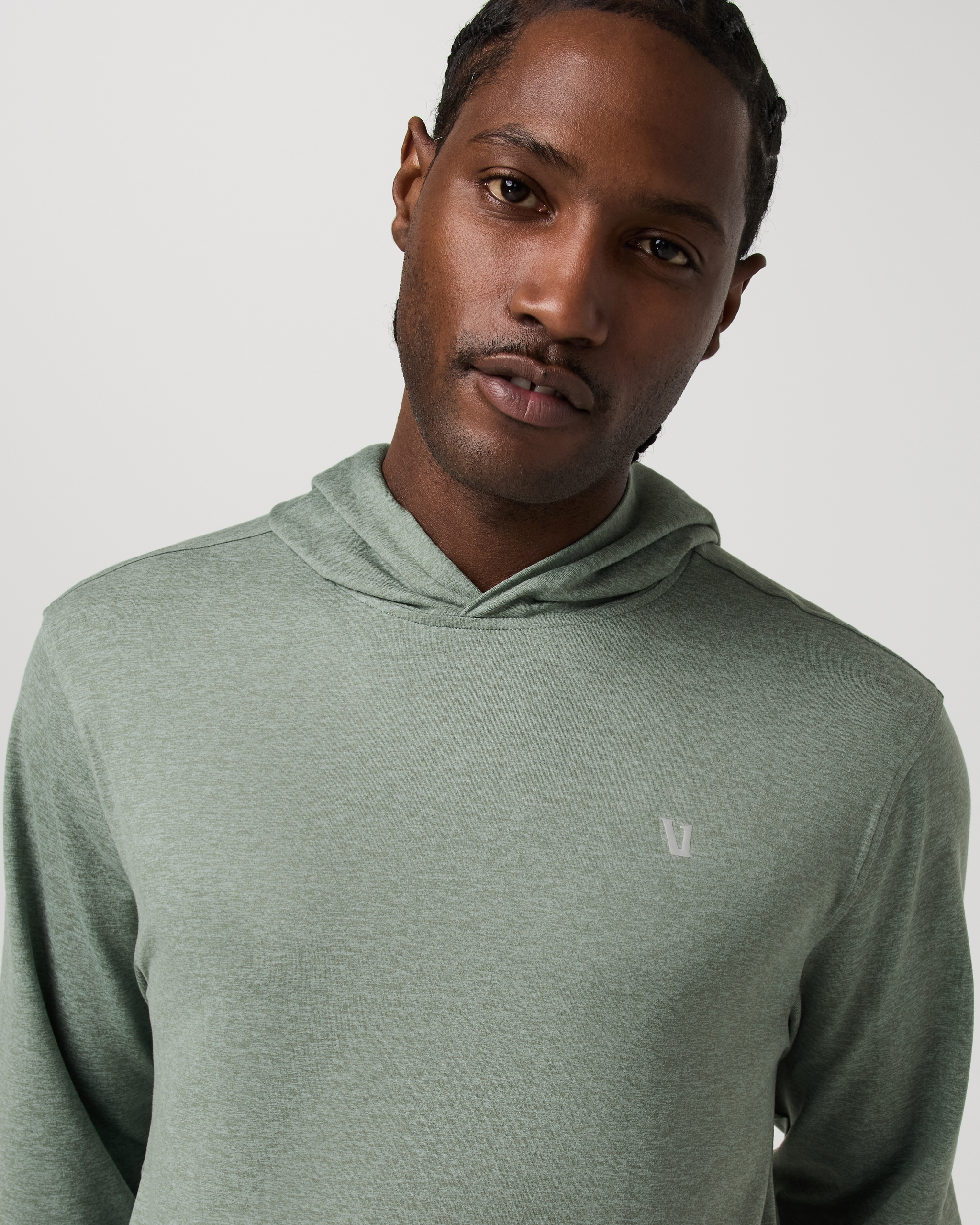 Ponto Pullover Hoodie | Thyme Heather - Image 2