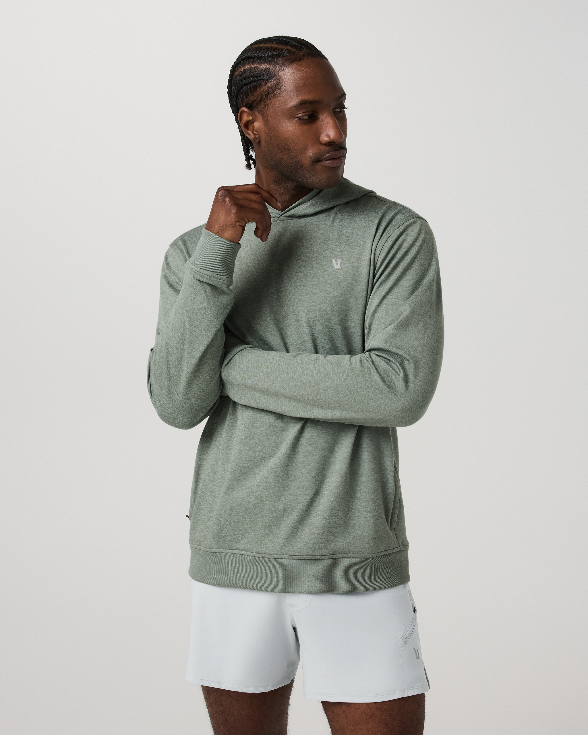 Ponto Pullover Hoodie | Thyme Heather - Image 5