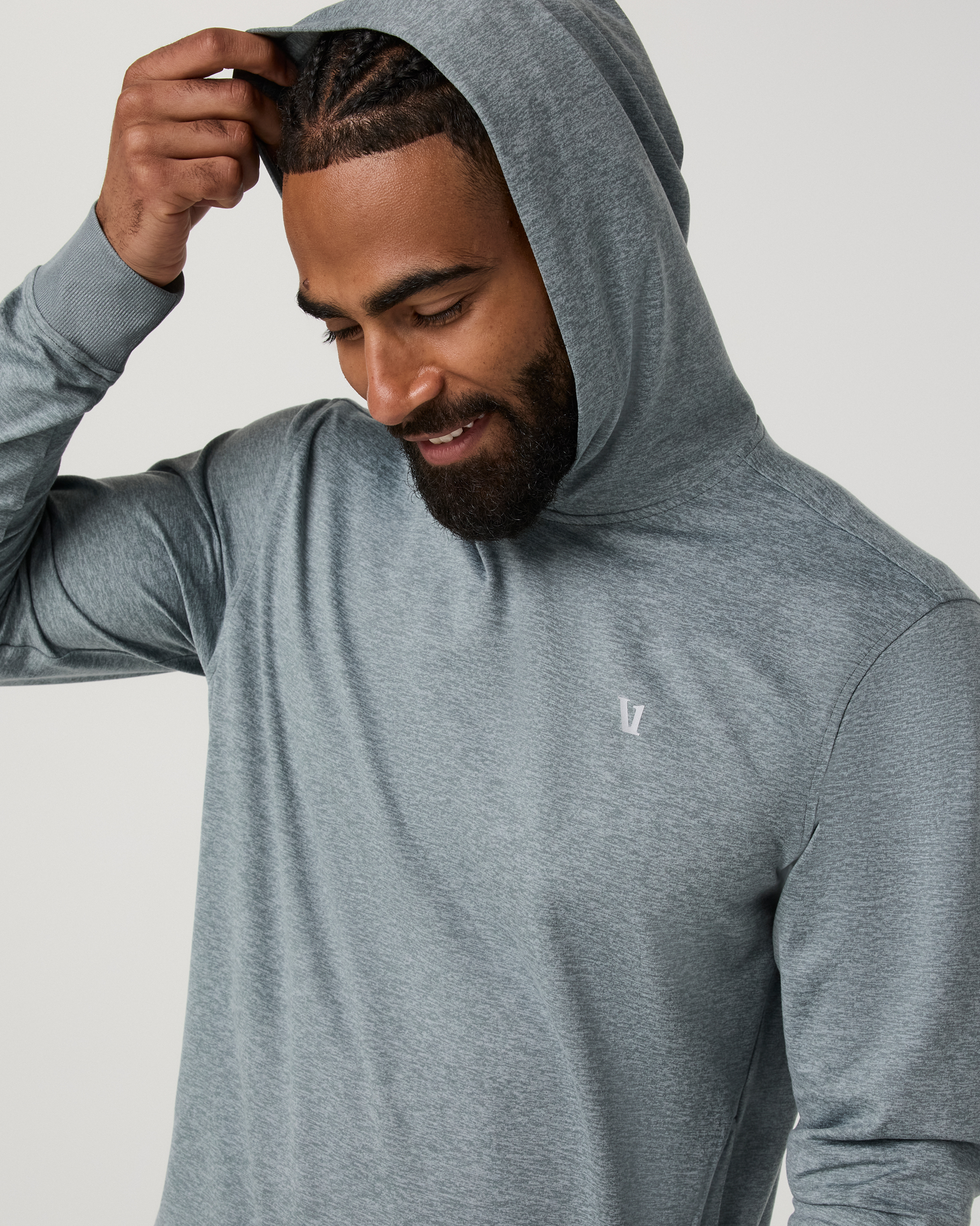 Ponto Pullover Hoodie | Foggy Blue Heather - Image 2