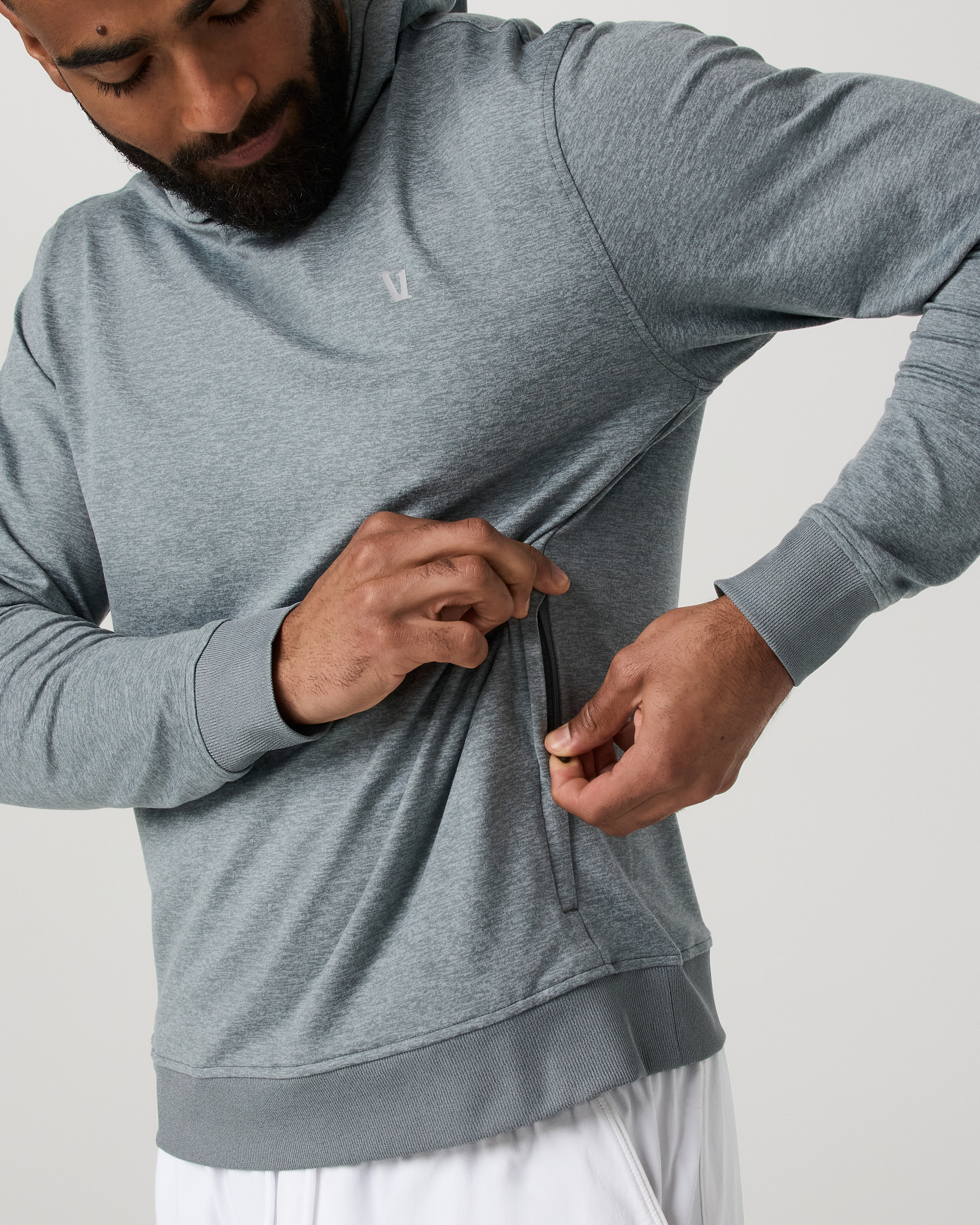 Ponto Pullover Hoodie | Foggy Blue Heather - Image 3
