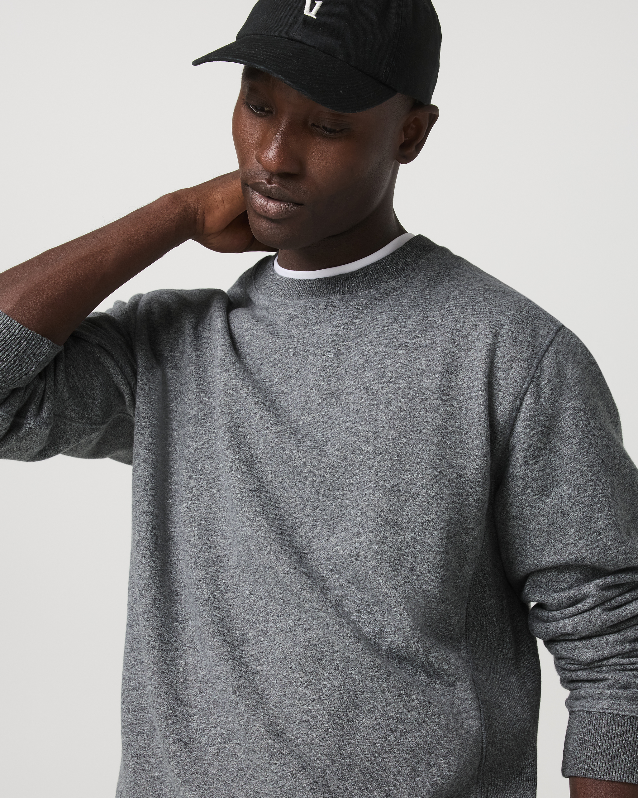 Cypress Vintage Crew | Heather Grey
