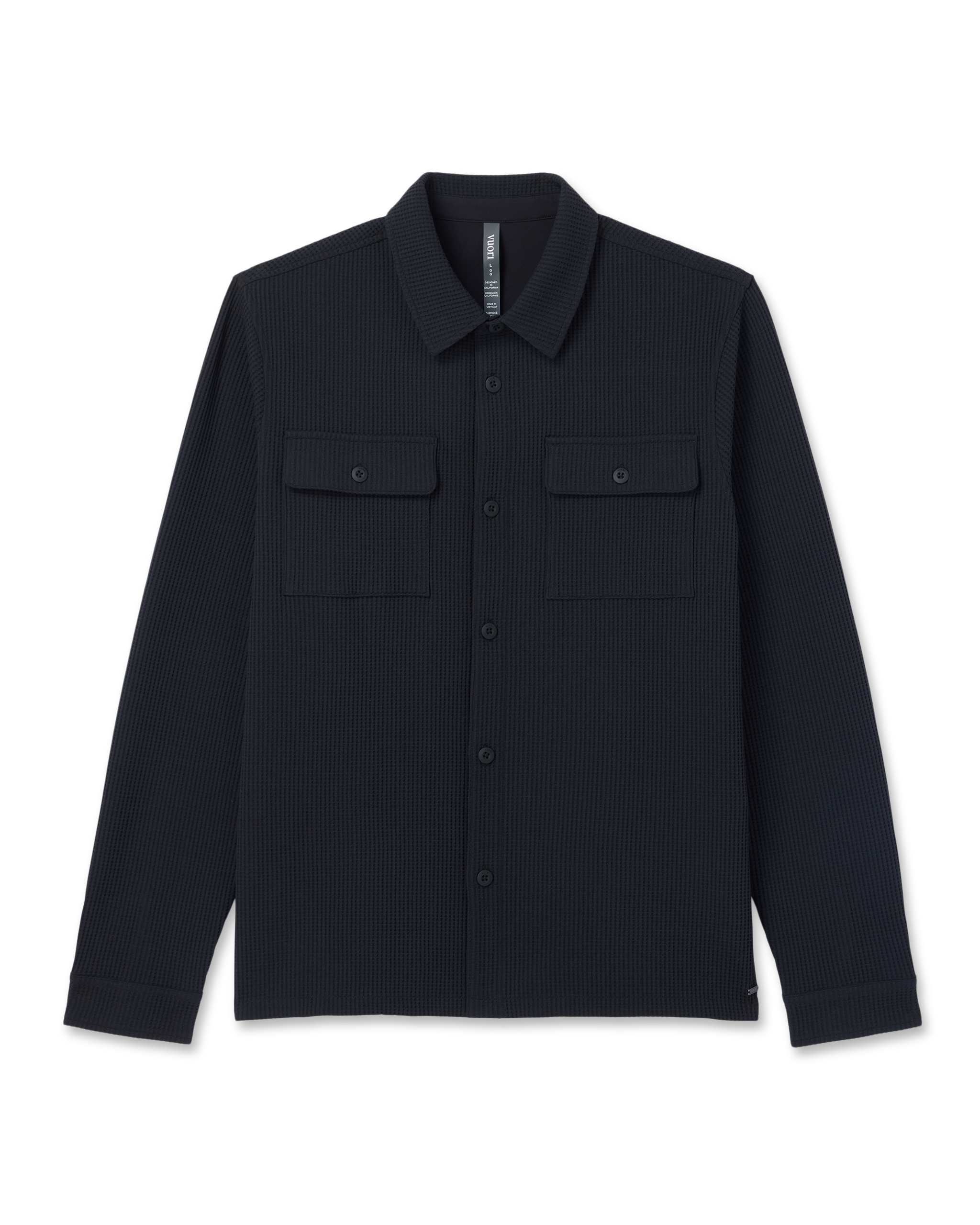 Tech Waffle Shirt Jacket | Black - Image 5