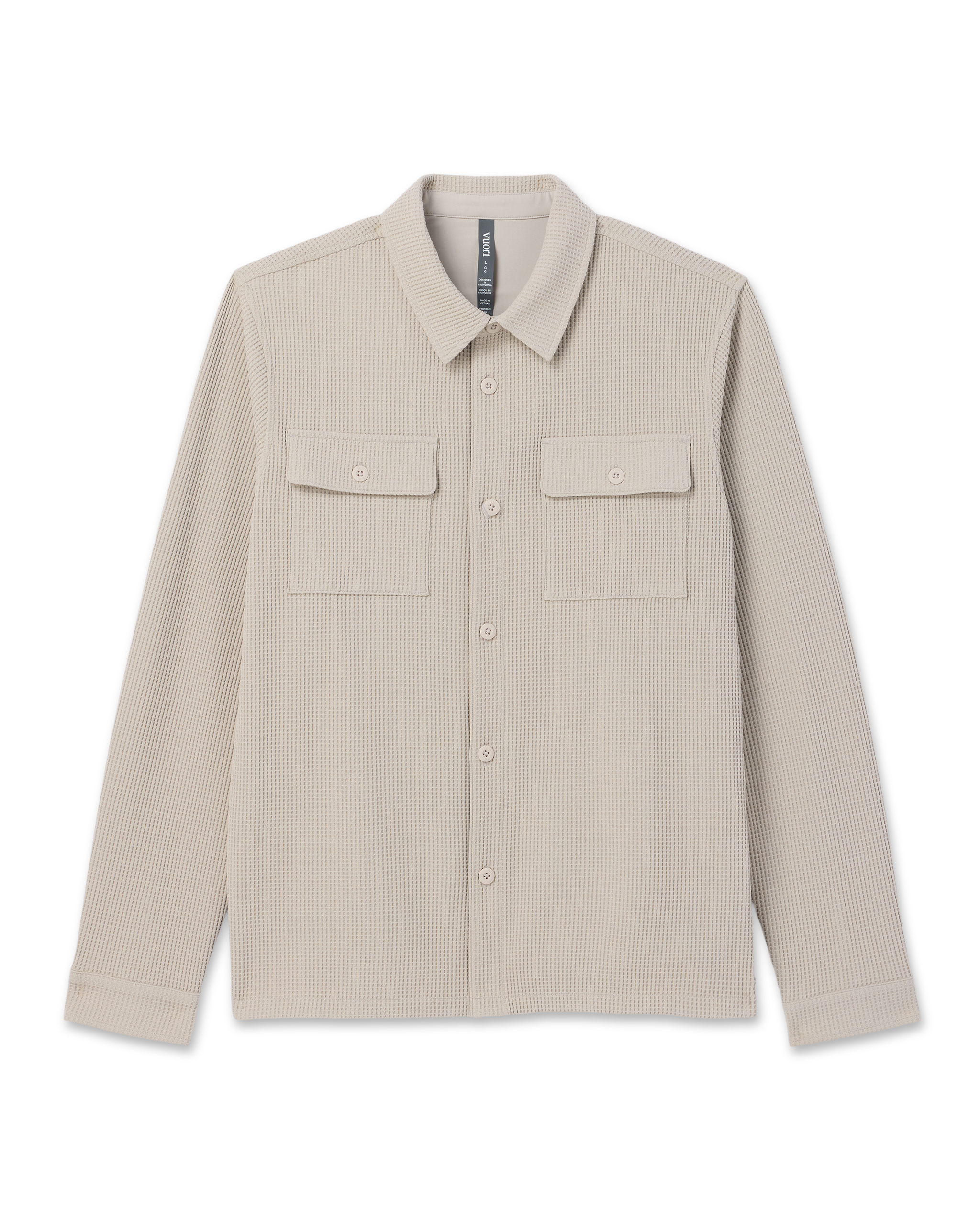 Tech Waffle Shirt Jacket | Dark Salt - Image 6
