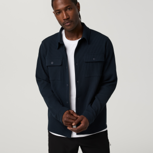 Tech Waffle Shirt Jacket | Ink
