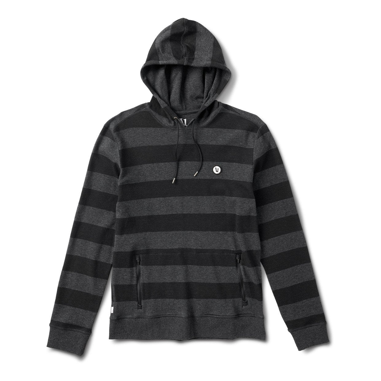 Clark Hoodie | Black Heather Stripe - Image 3