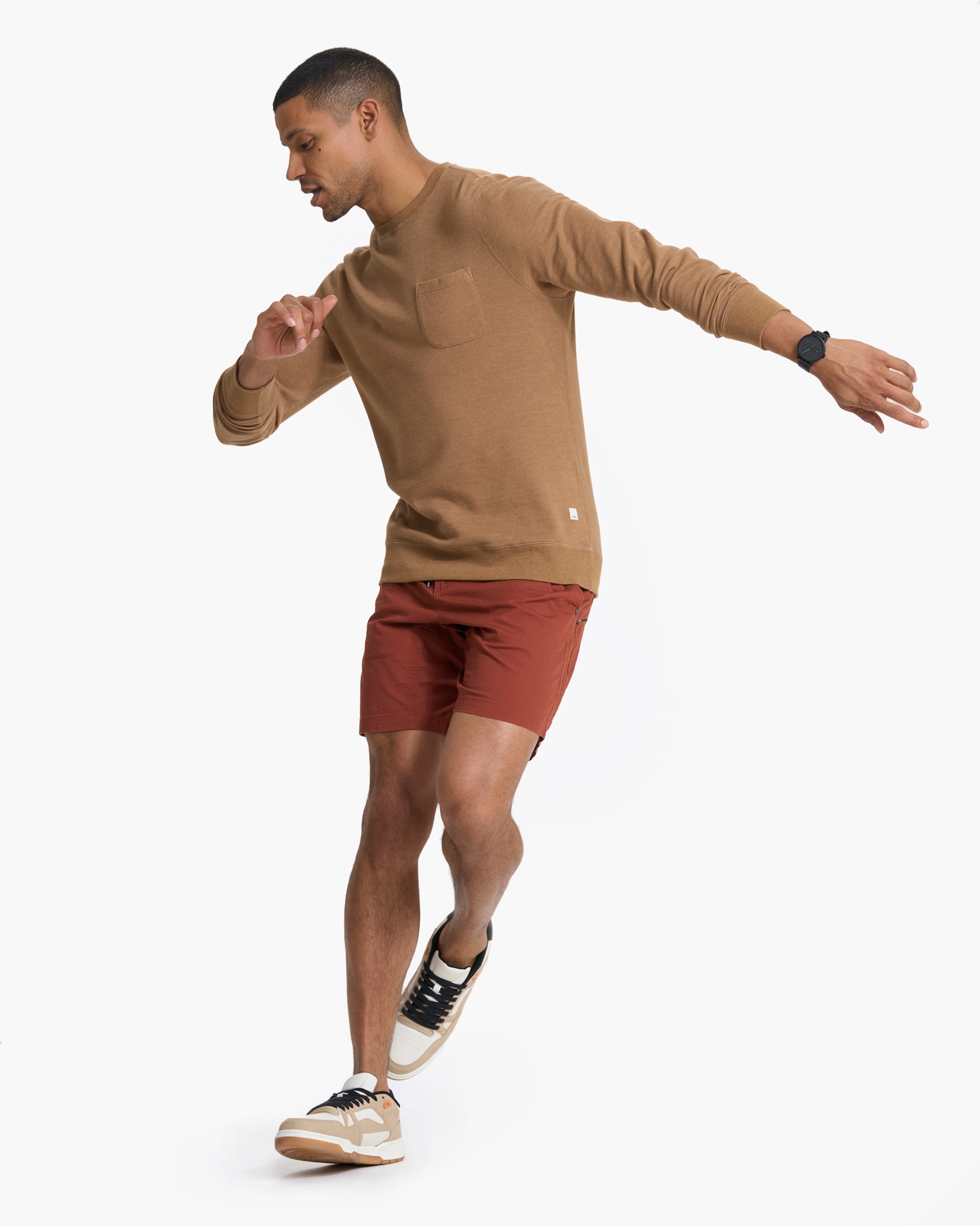 Jeffreys Pullover | Camel Heather - Image 5