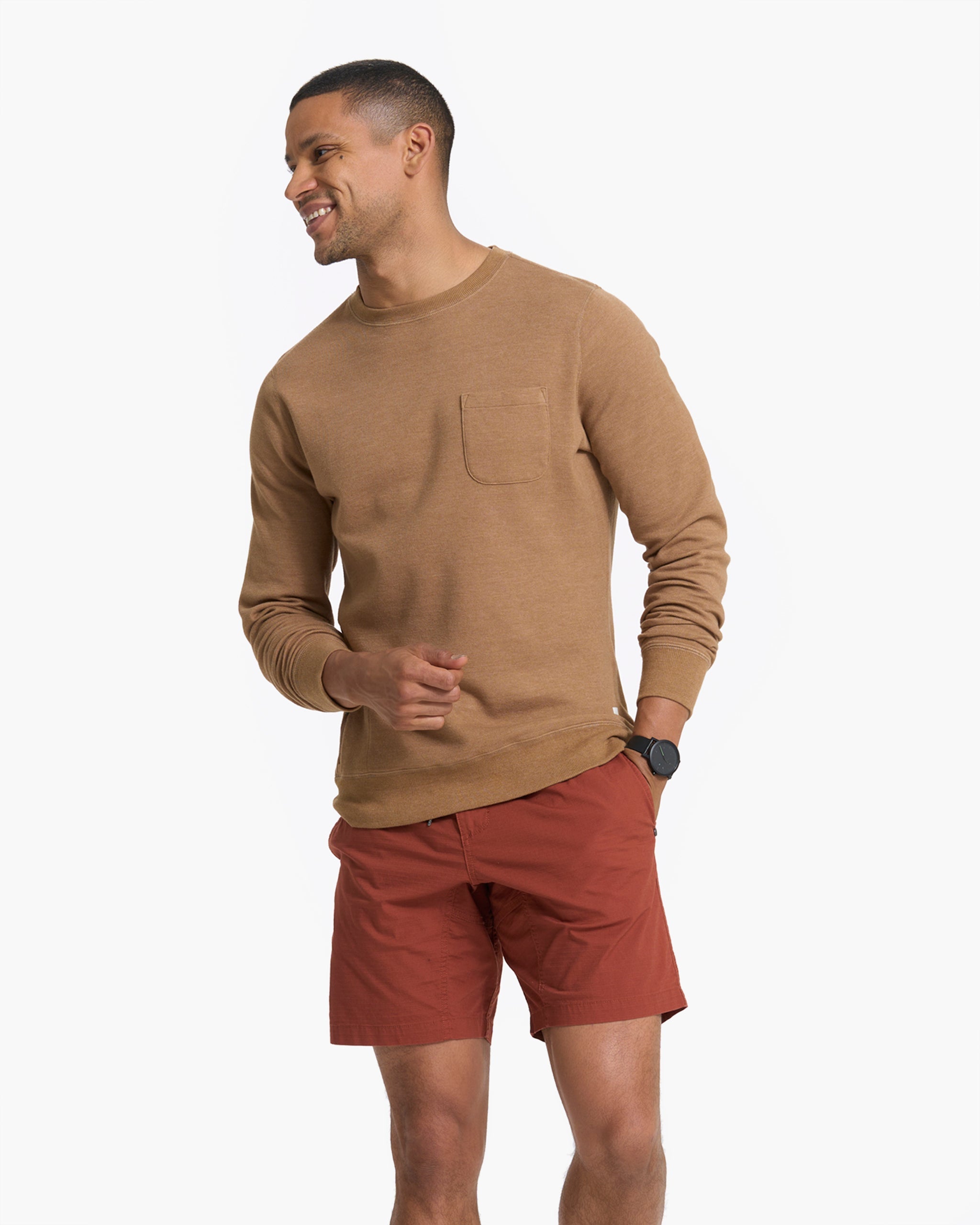 Jeffreys Pullover | Camel Heather - Image 2