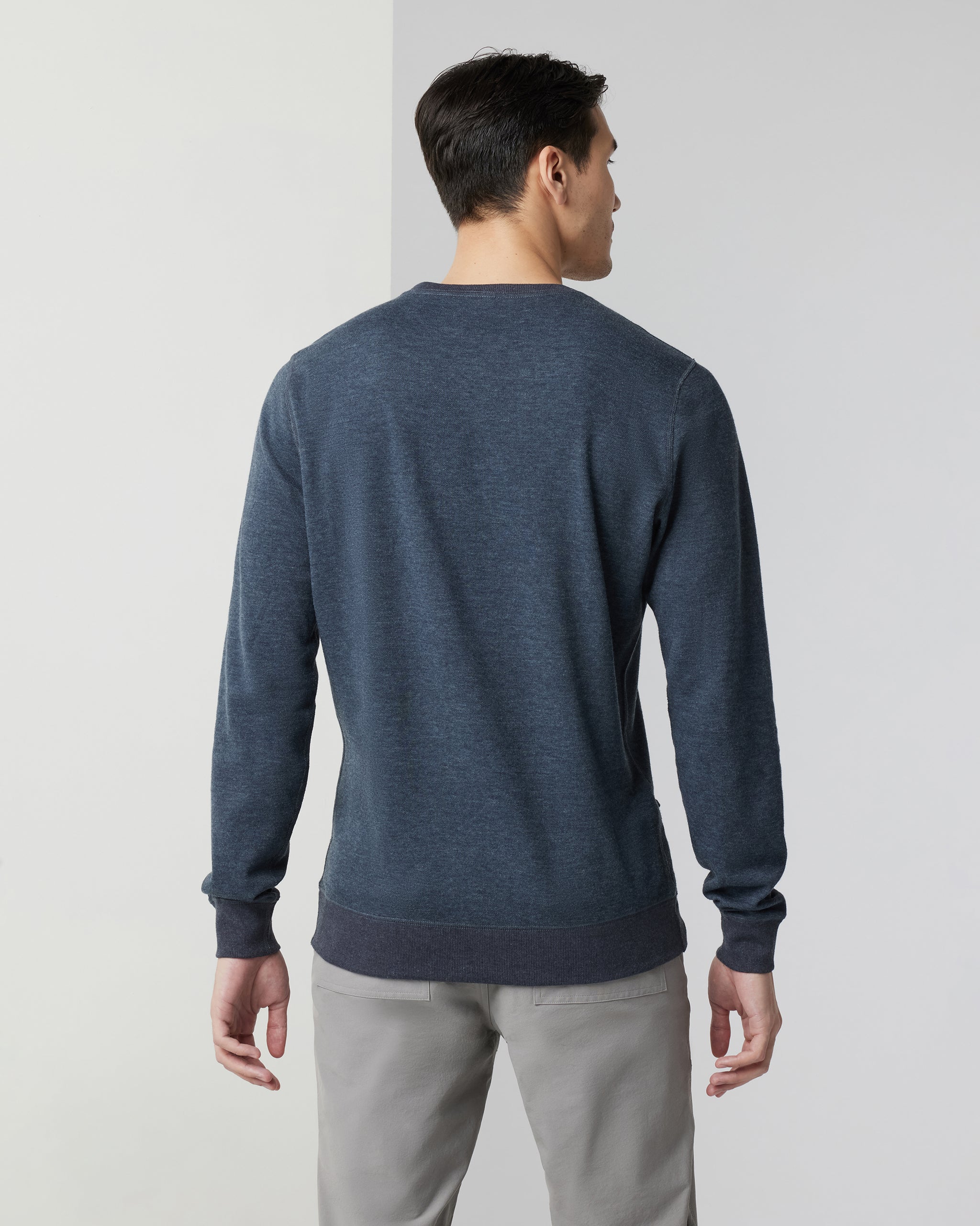 Jeffreys Pullover | Navy Heather - Image 2
