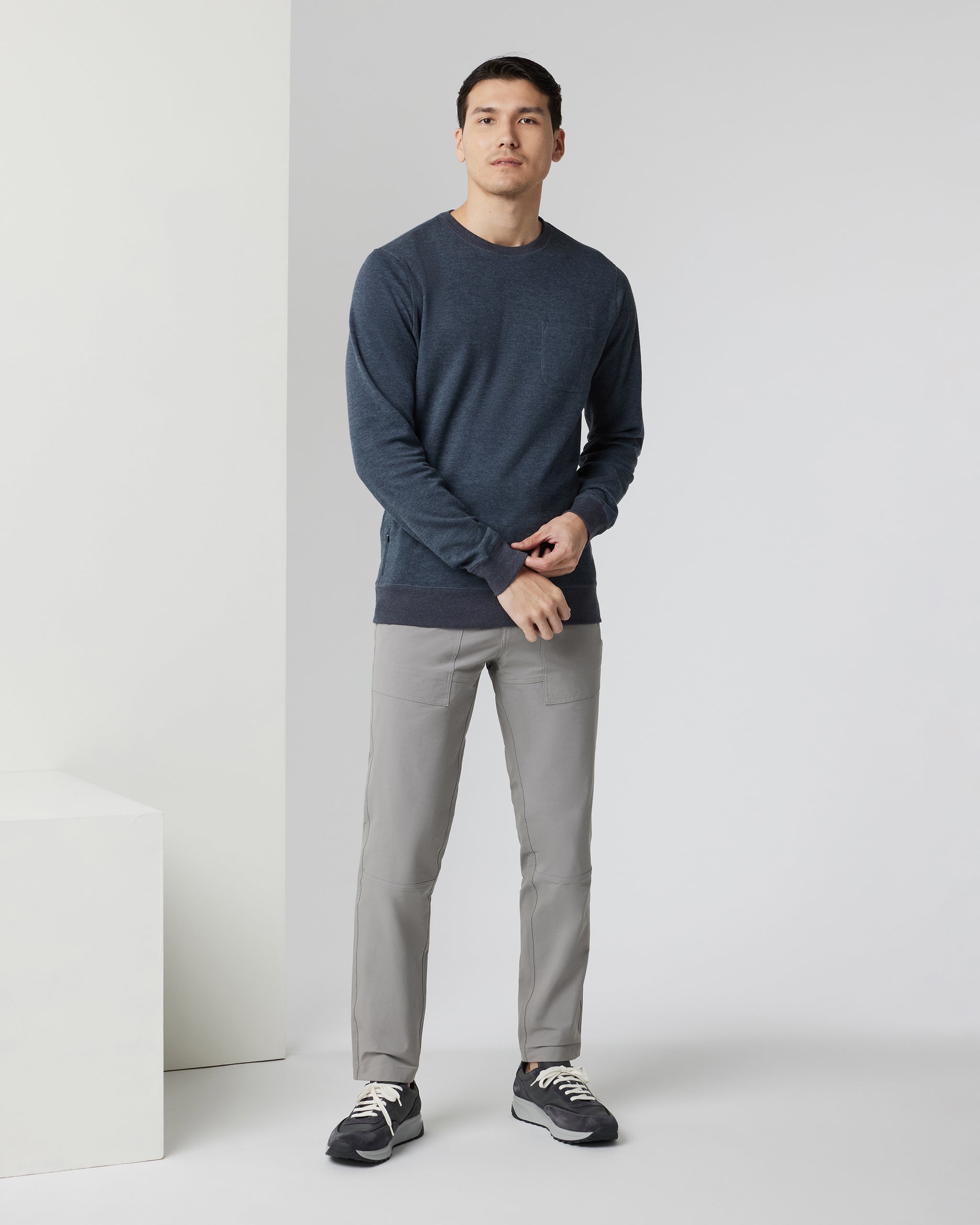Jeffreys Pullover | Navy Heather - Image 3