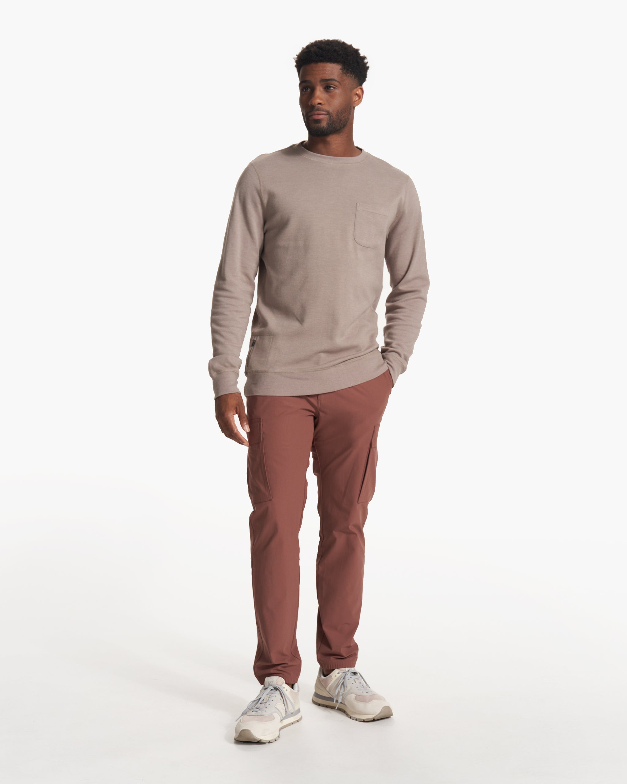 Jeffreys Pullover | Walnut Heather - Image 4
