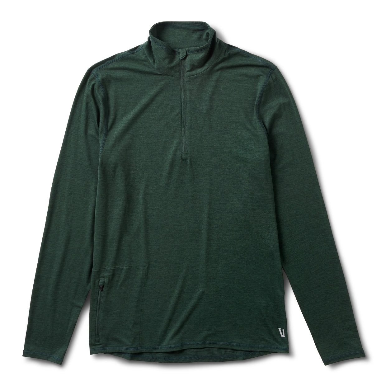 Ease Performance Half Zip | Blackened Green Heather - Image 5