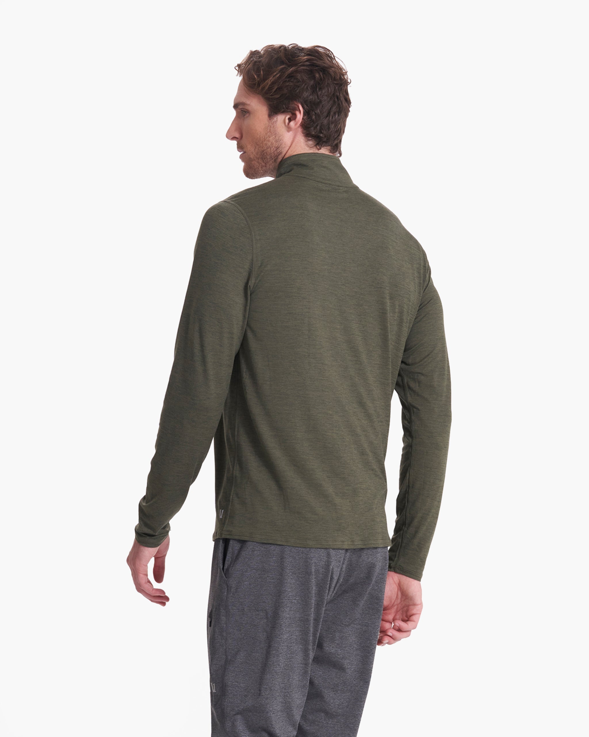Ease Performance Half Zip | Forest Heather - Image 3