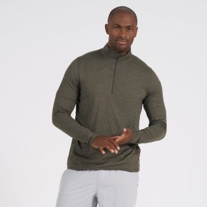 Ease Performance Half Zip | Oregano Heather