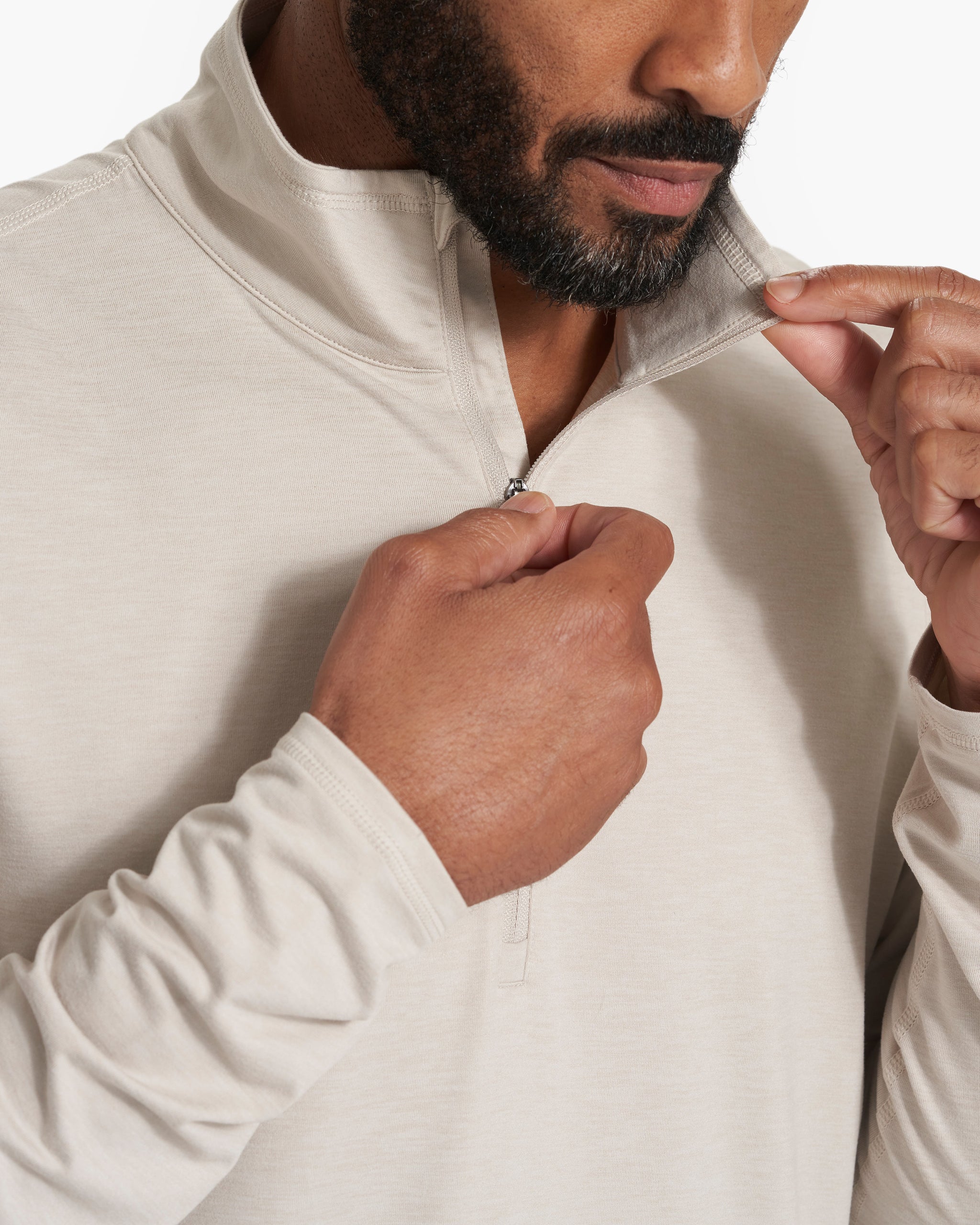 Ease Performance Half Zip | Suede Heather - Image 5