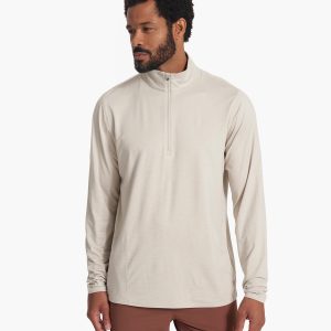 Ease Performance Half Zip | Suede Heather