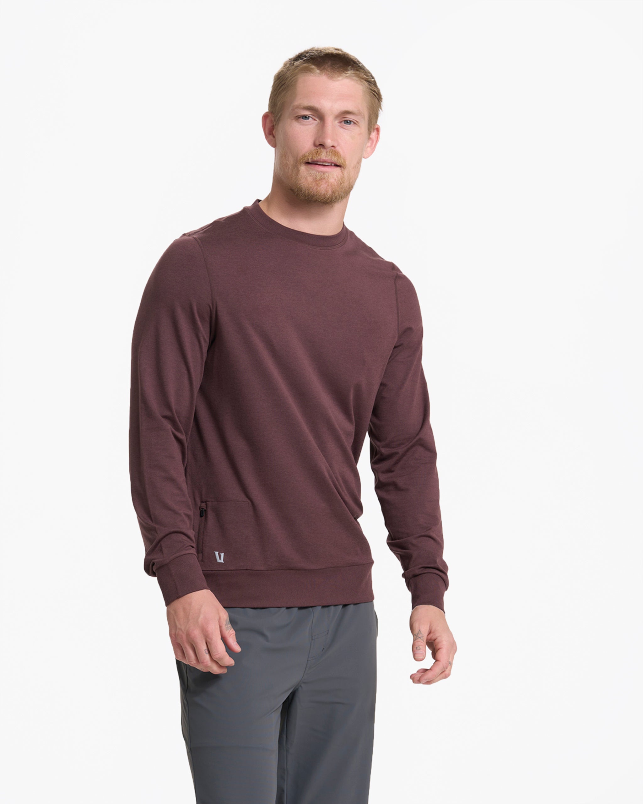 Ponto Performance Crew | Chestnut Heather - Image 2