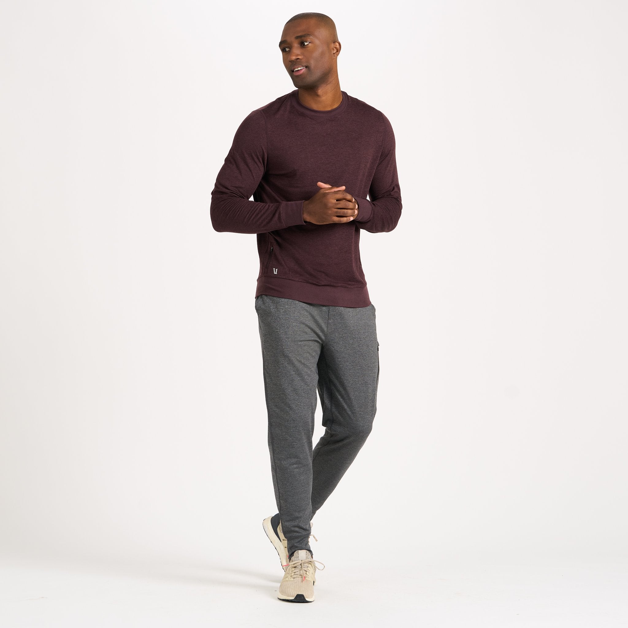 Ponto Performance Crew | Oxblood Heather - Image 2