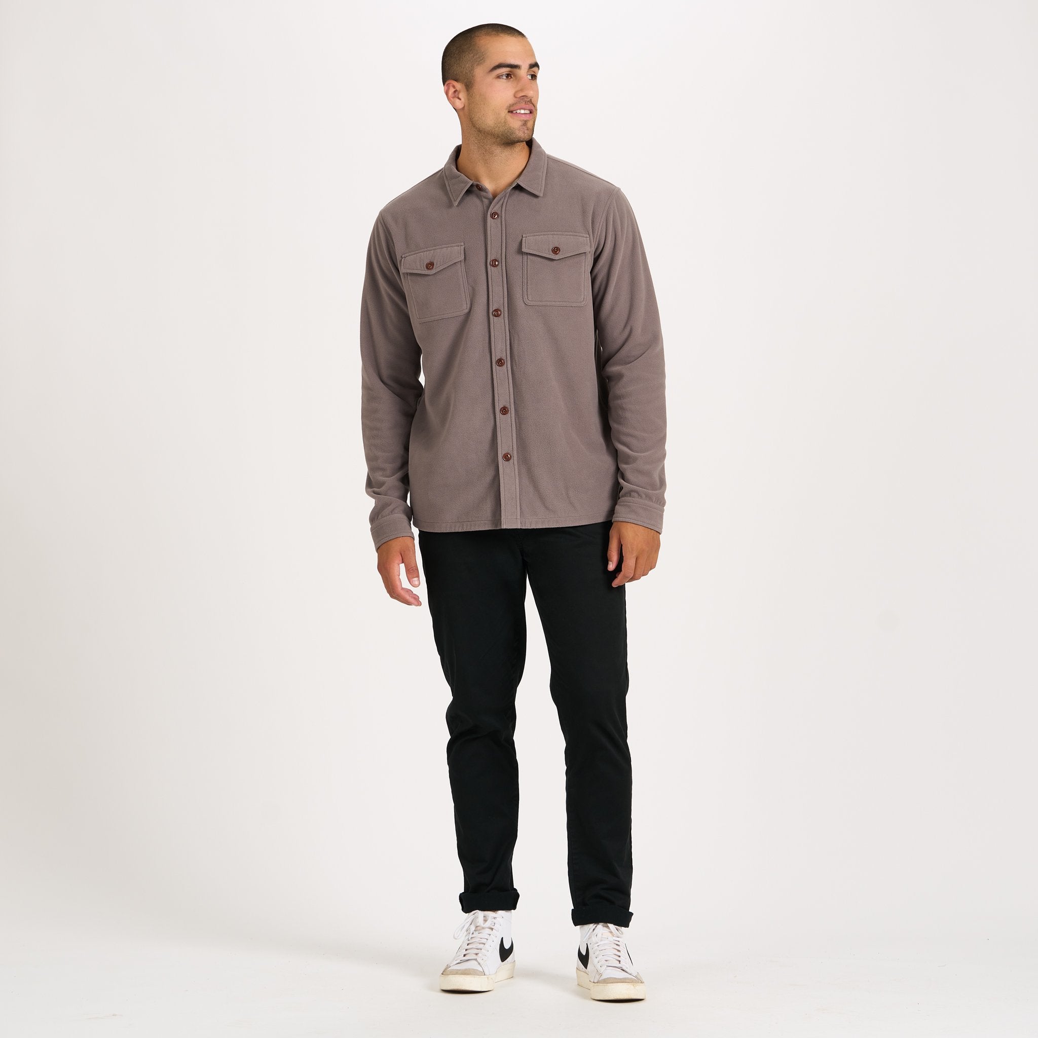 Aspen Shirt Jacket | Cocoa - Image 6