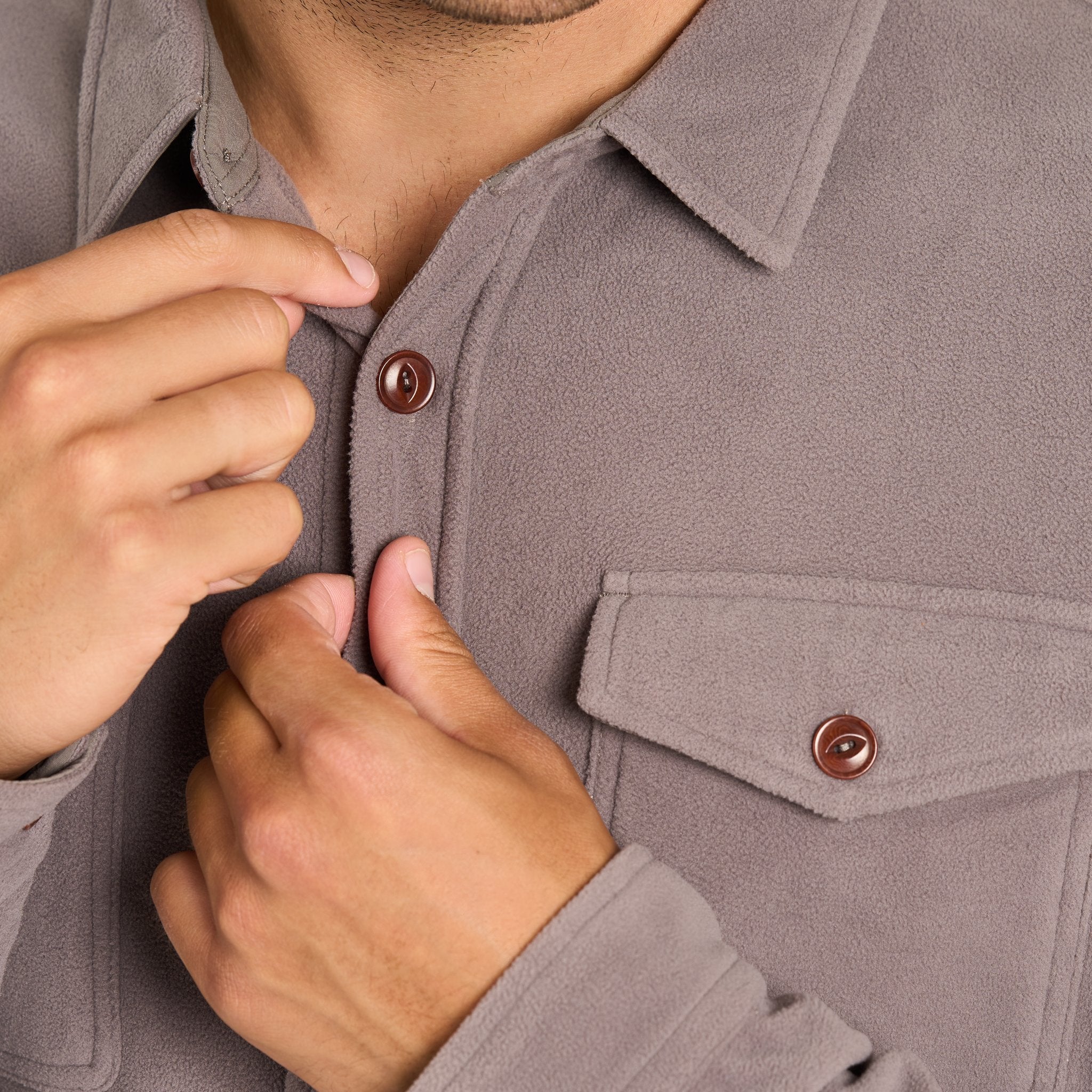 Aspen Shirt Jacket | Cocoa - Image 2